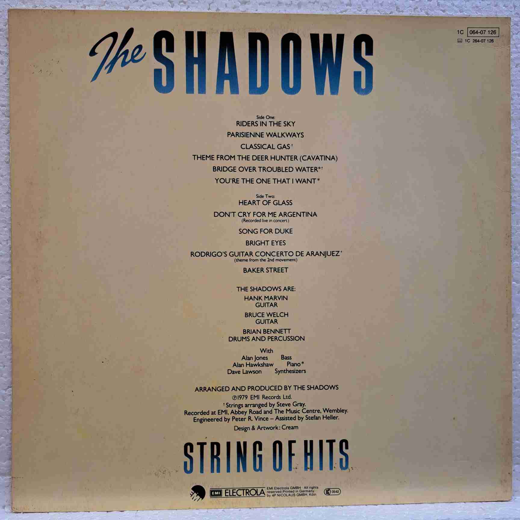 The Shadows – String Of Hits - Disc VINIL LP VG+ - imagine 2