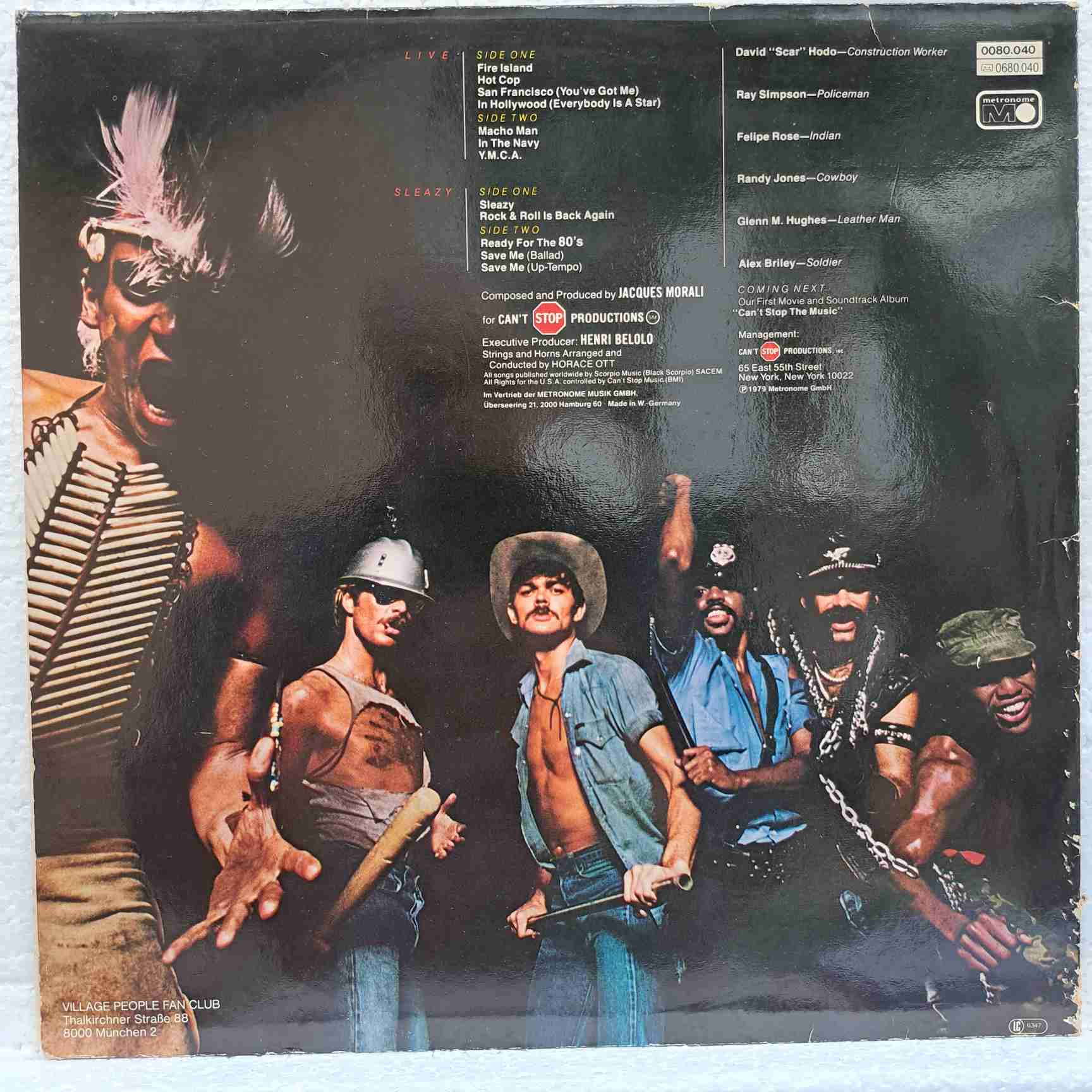 Village People – Live And Sleazy - Disc VINIL 2LP VG VG+ - imagine 4