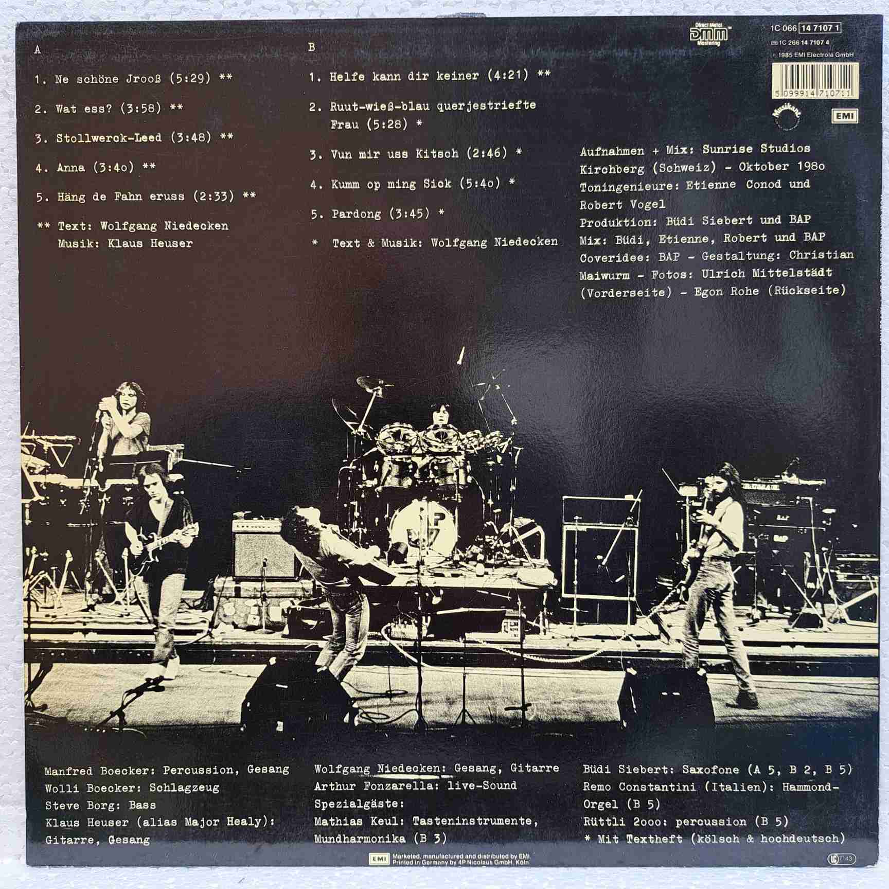 Wolfgang Niedecken's BAP – Affjetaut - Disc VINIL LP VG+ - imagine 3