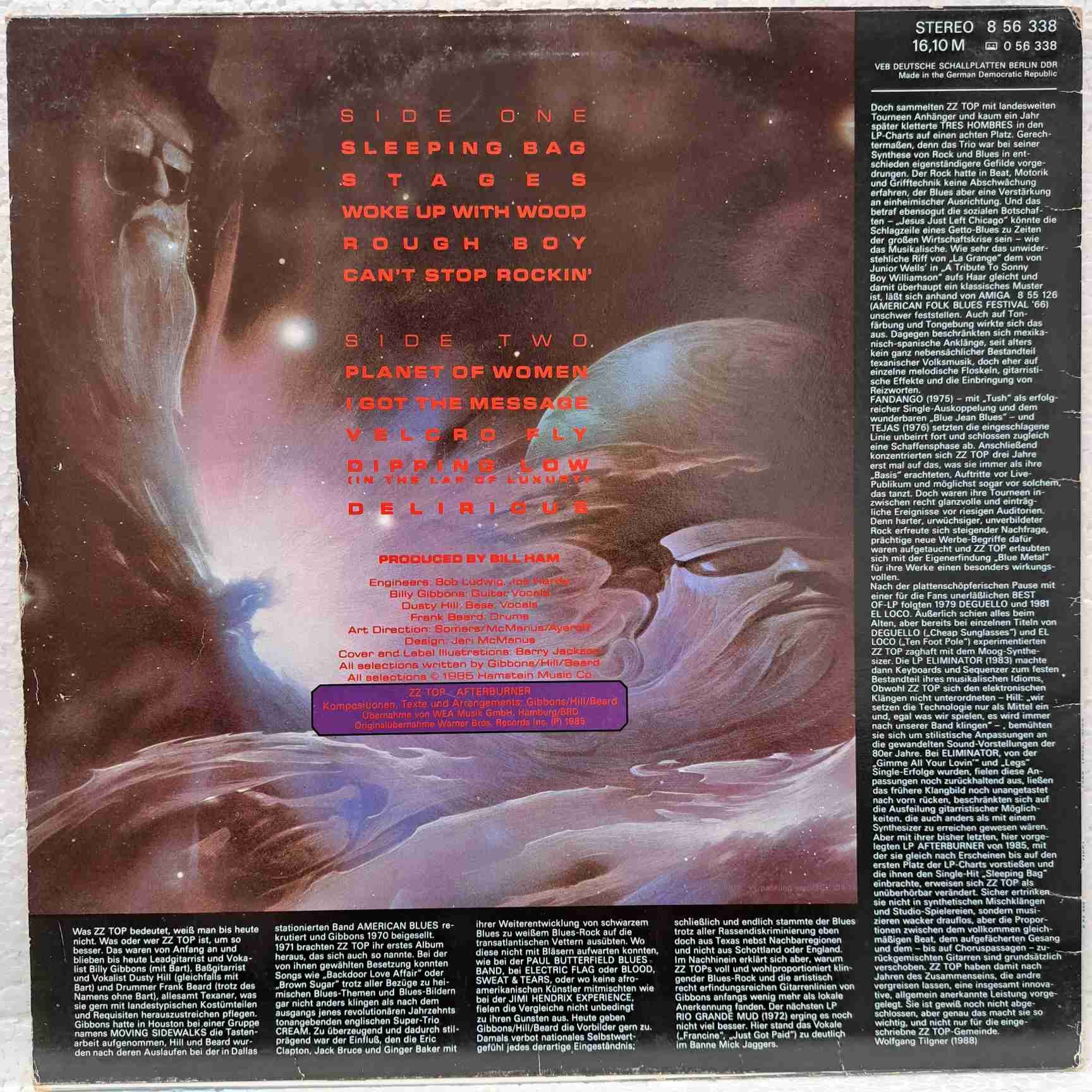 ZZ Top – Afterburner - Disc VINIL LP VG+ - imagine 3