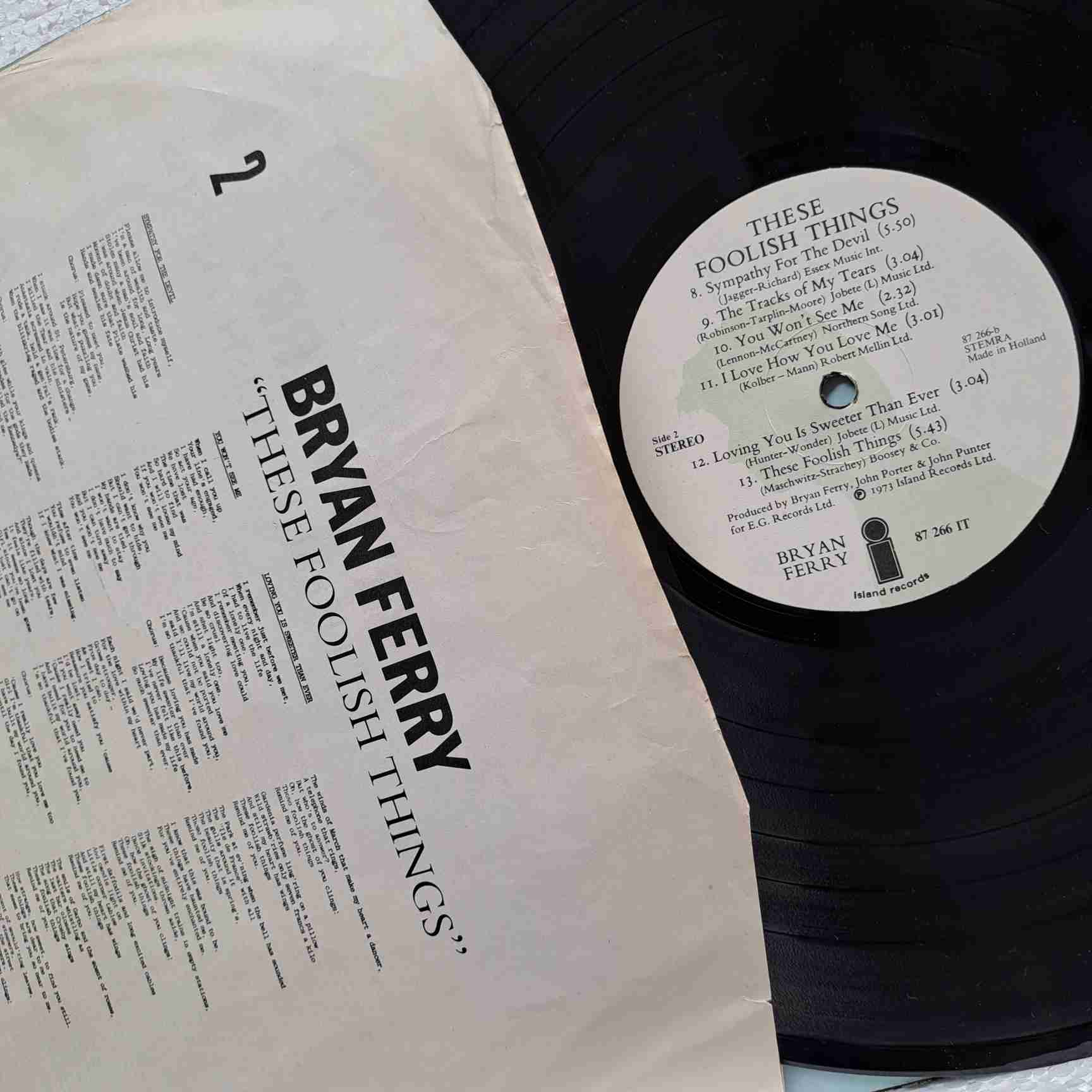 Bryan Ferry – These Foolish Things - Disc VINIL LP VG - imagine 2