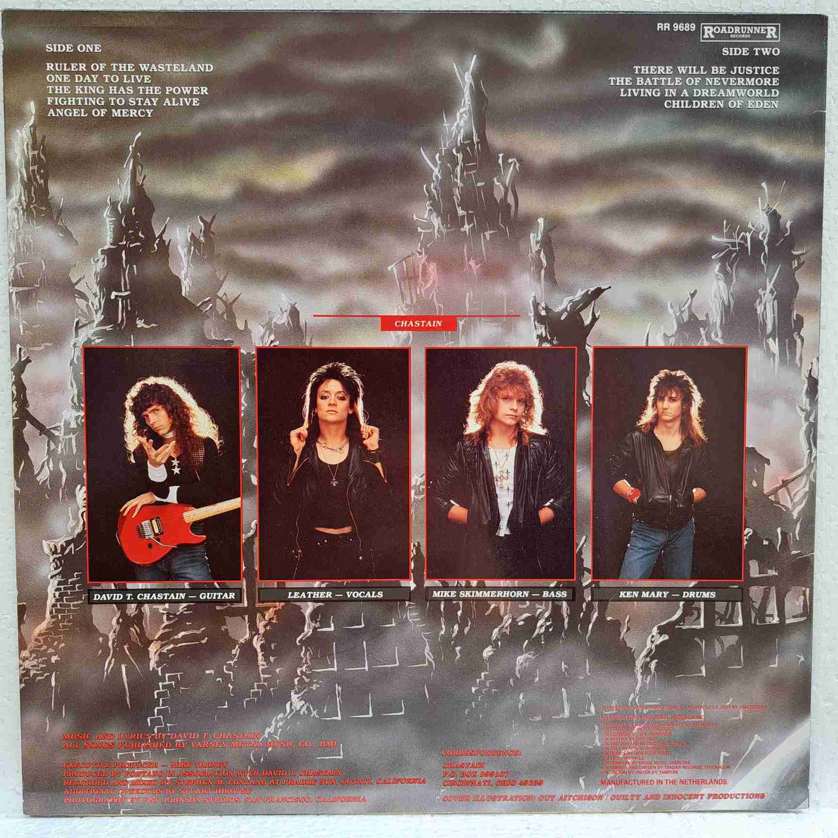 Chastain – Ruler Of The Wasteland - Disc VINIL LP EX - imagine 2