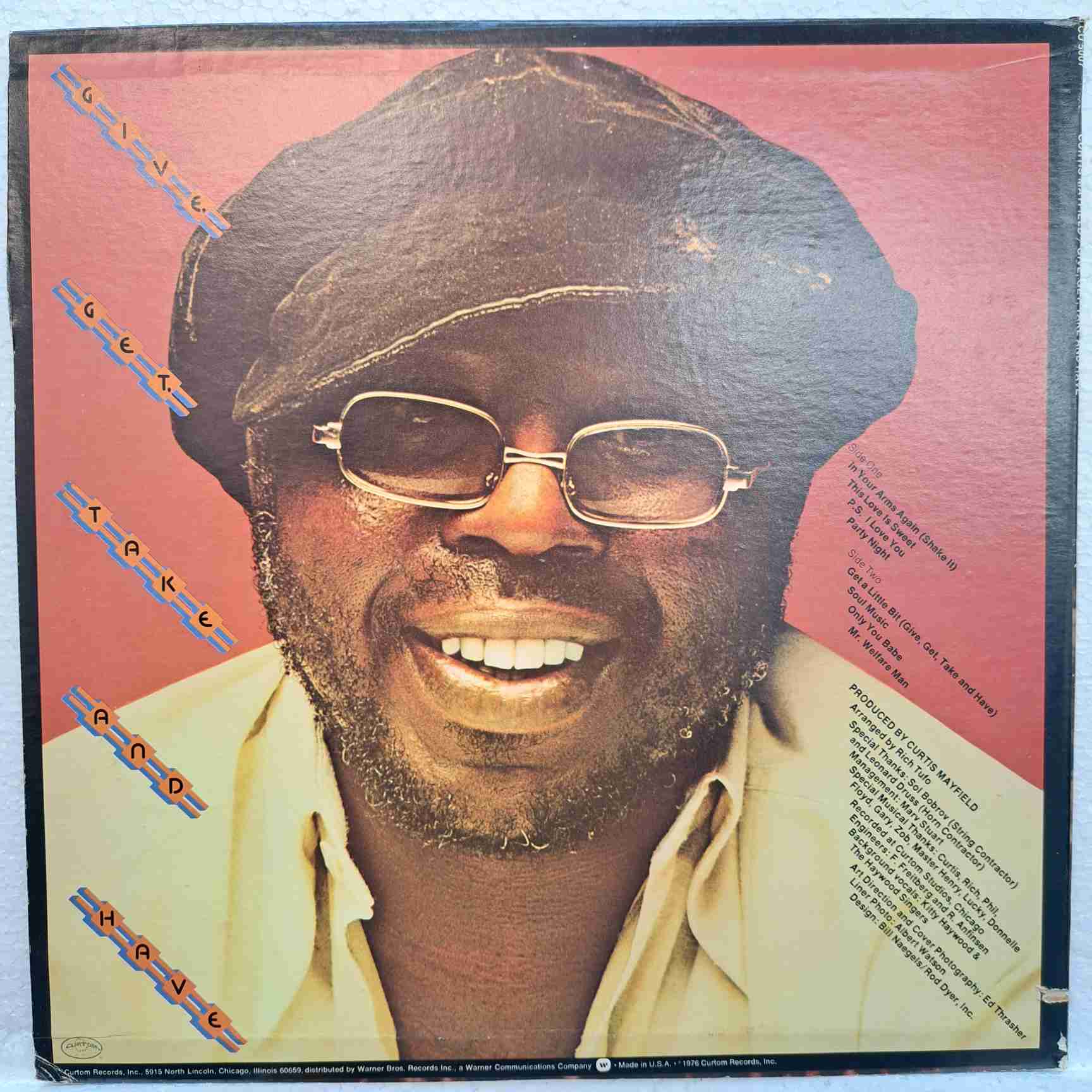 Curtis Mayfield – Give, Get, Take And Have - Disc VINIL LP VG+ - imagine 3