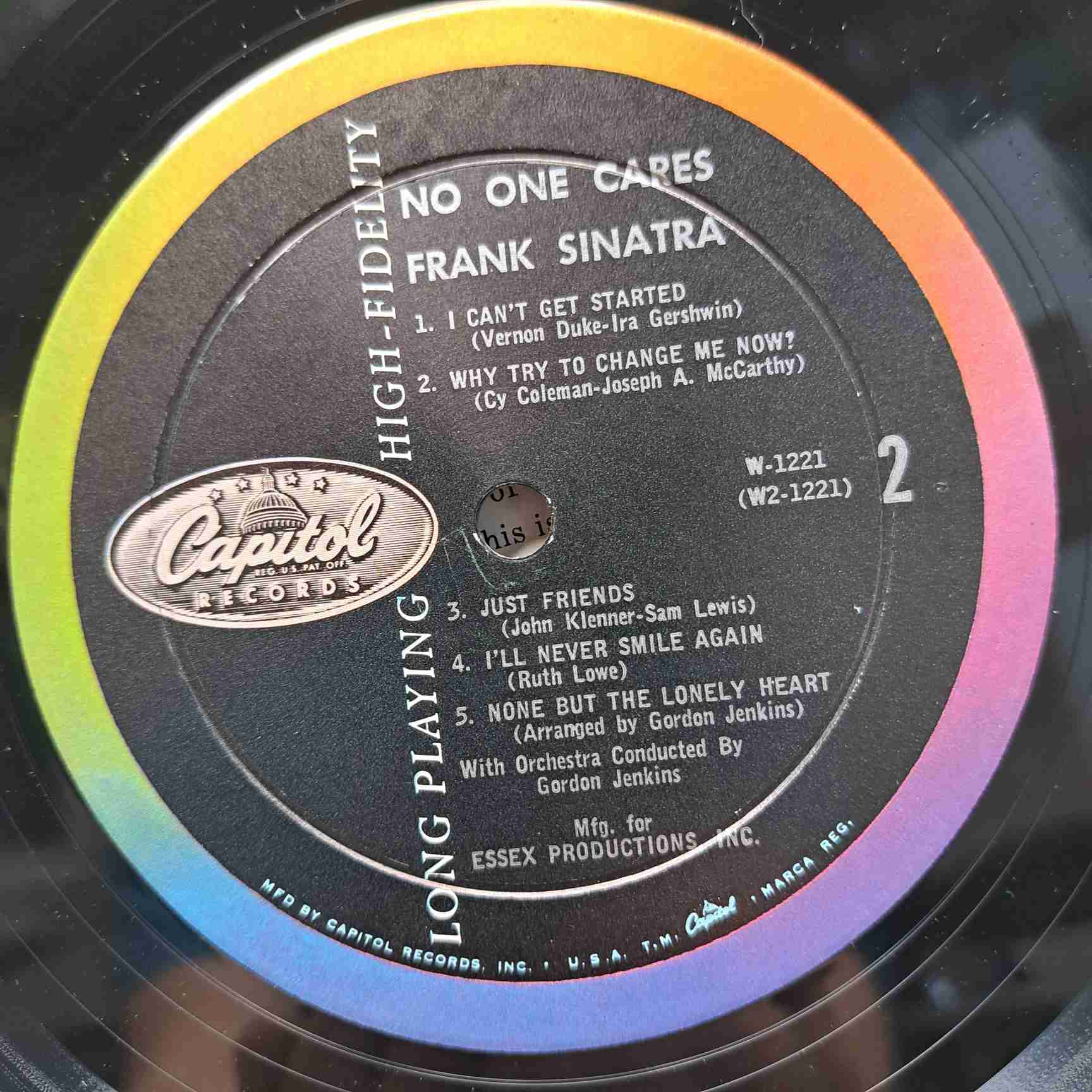 Frank Sinatra – No One Cares - Disc VINIL LP VG US - imagine 2