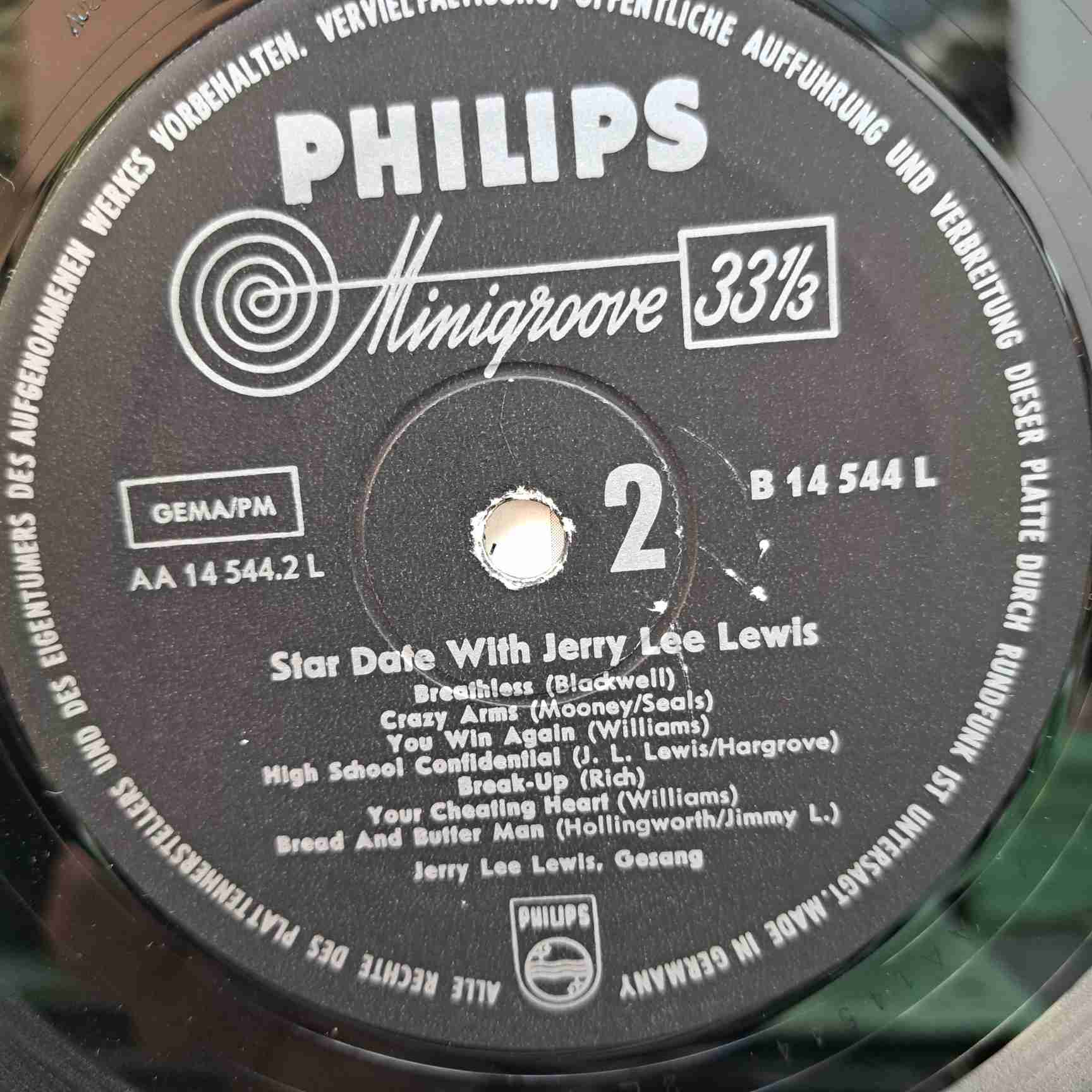 Jerry Lee Lewis – Stardate With Jerry Lee Lewis - Disc VINIL LP VG - imagine 2