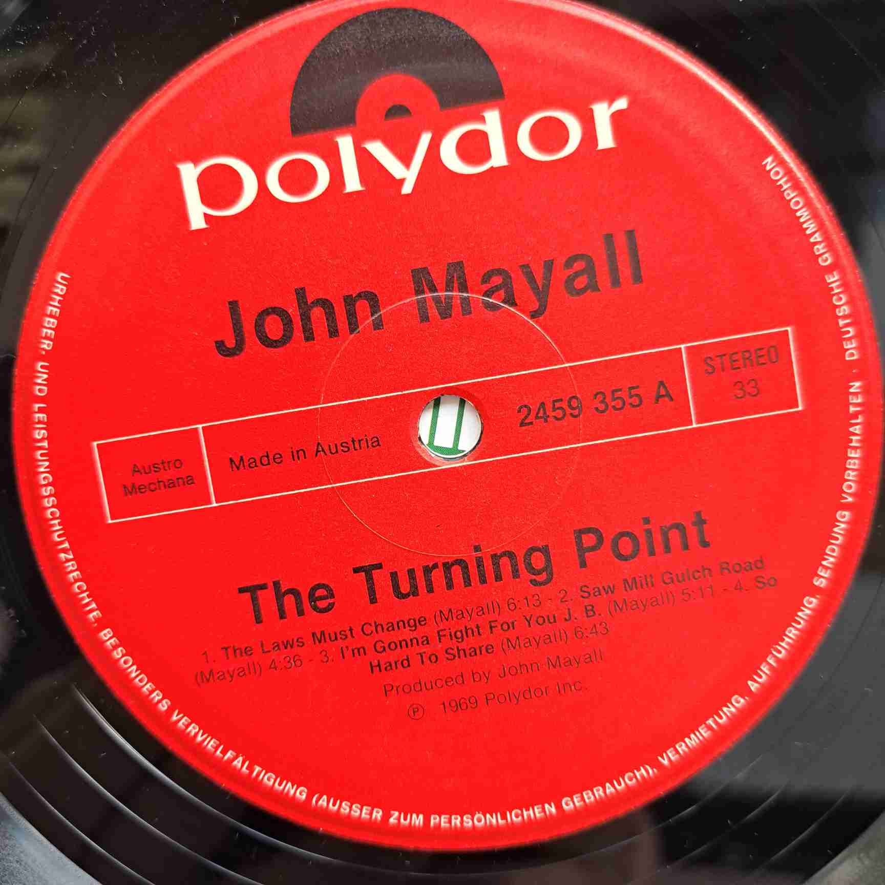 John Mayall – The Turning Point - Disc VINIL LP VG - imagine 2