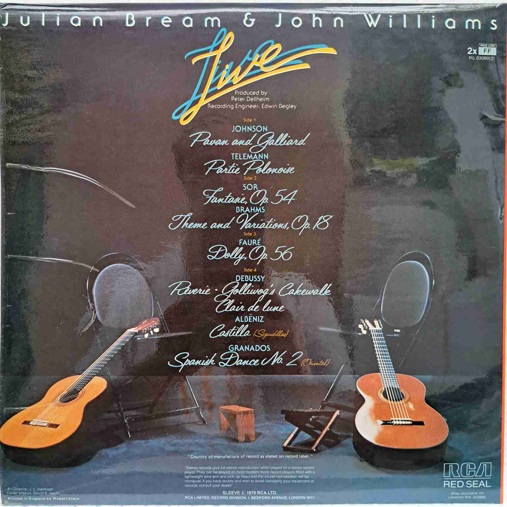 Julian Bream & John Williams – Live - Disc VINIL 2LP VG VG+ UK - imagine 4