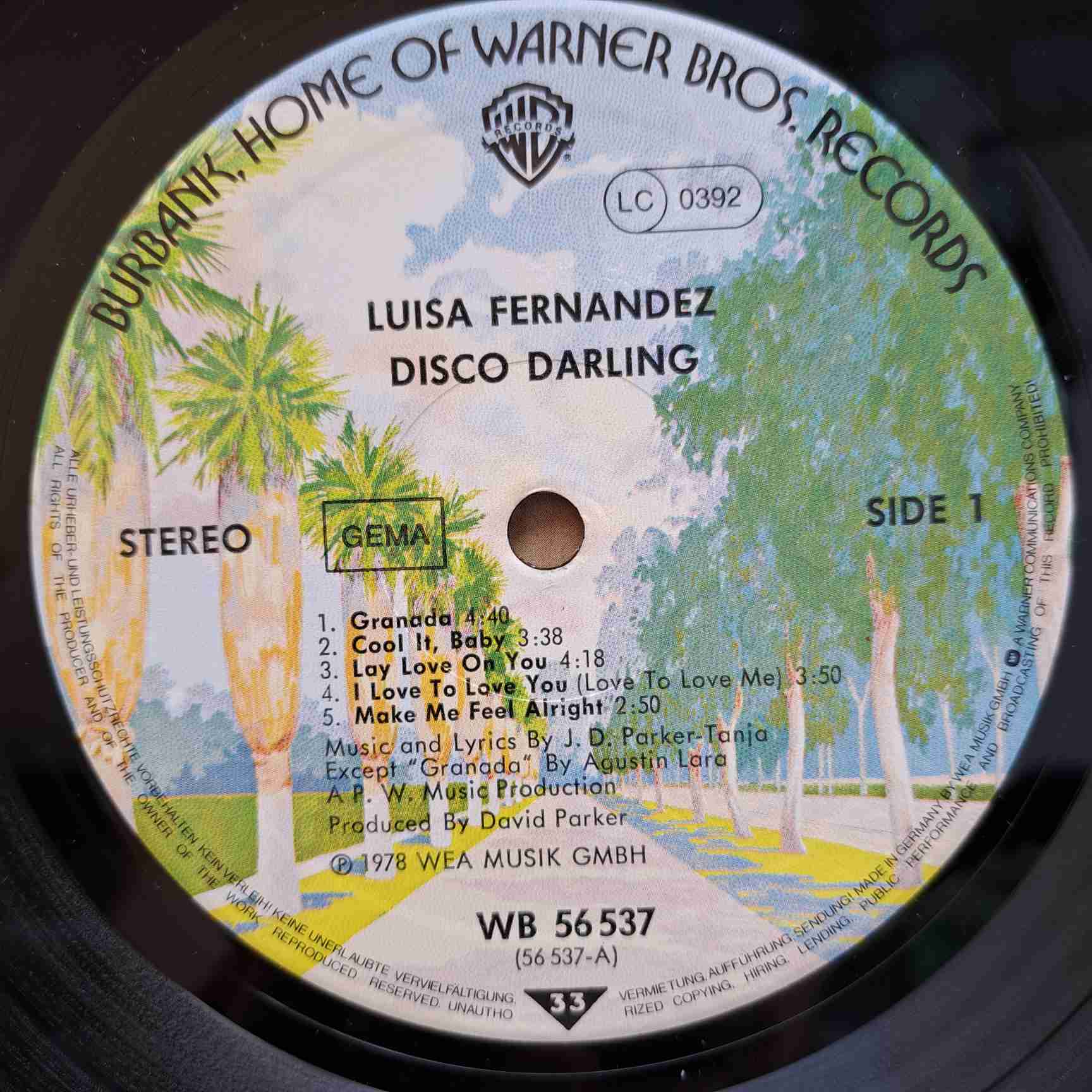 Luisa Fernandez – Disco Darling - Disc VINIL LP VG VG+ - imagine 2