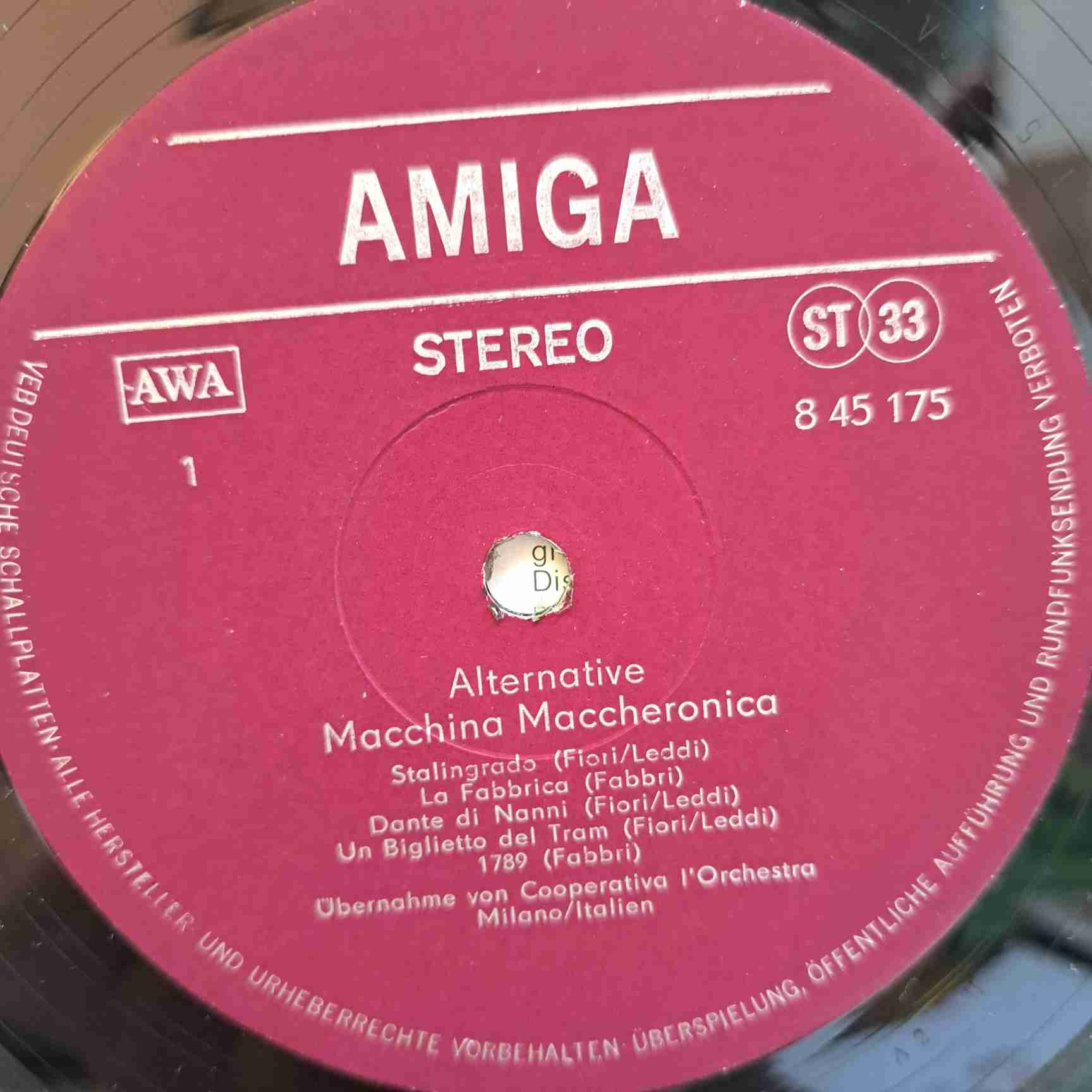 Macchina Maccheronica – Alternative - Disc VINIL LP VG+ - imagine 2