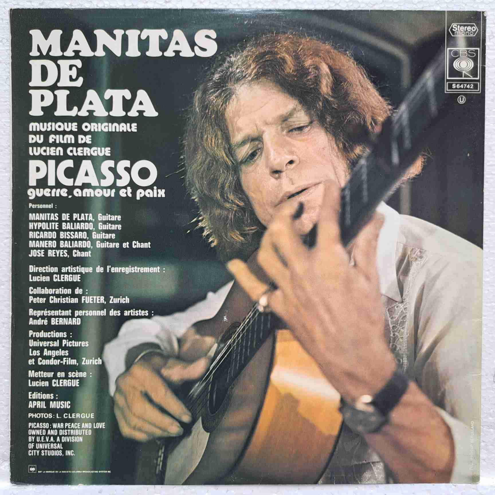 Manitas De Plata – Picasso Guerre Amour Et Paix - Disc VINIL LP VG+ - imagine 3
