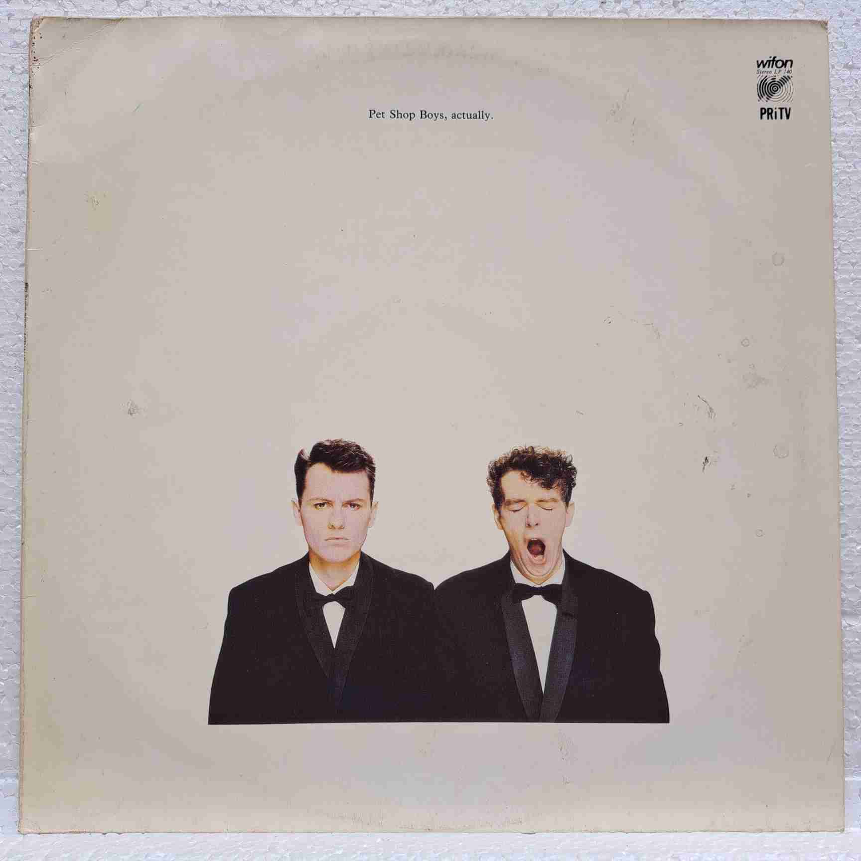 Pet Shop Boys – Actually - Disc VINIL LP VG