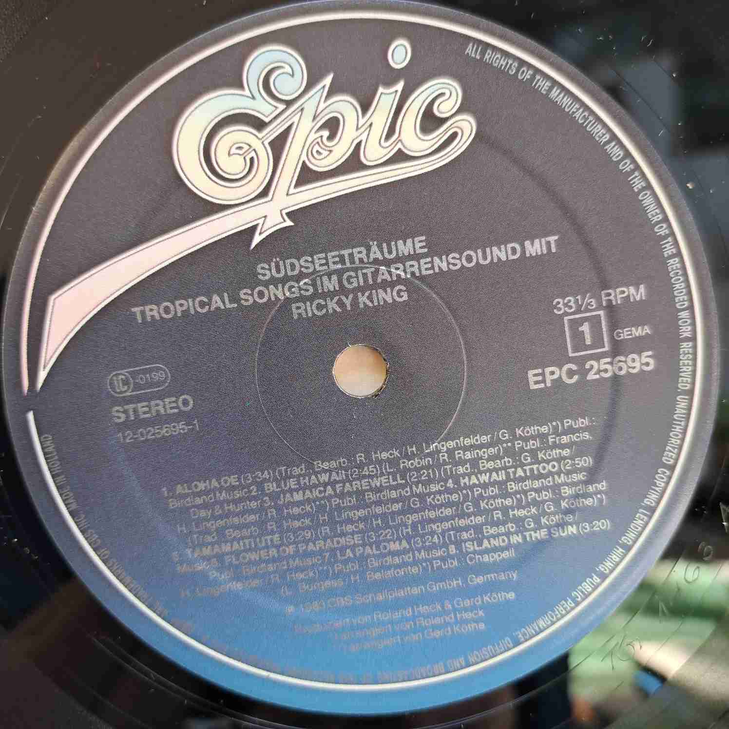 Ricky King – Südseeträume - Disc VINIL LP VG+ - imagine 2