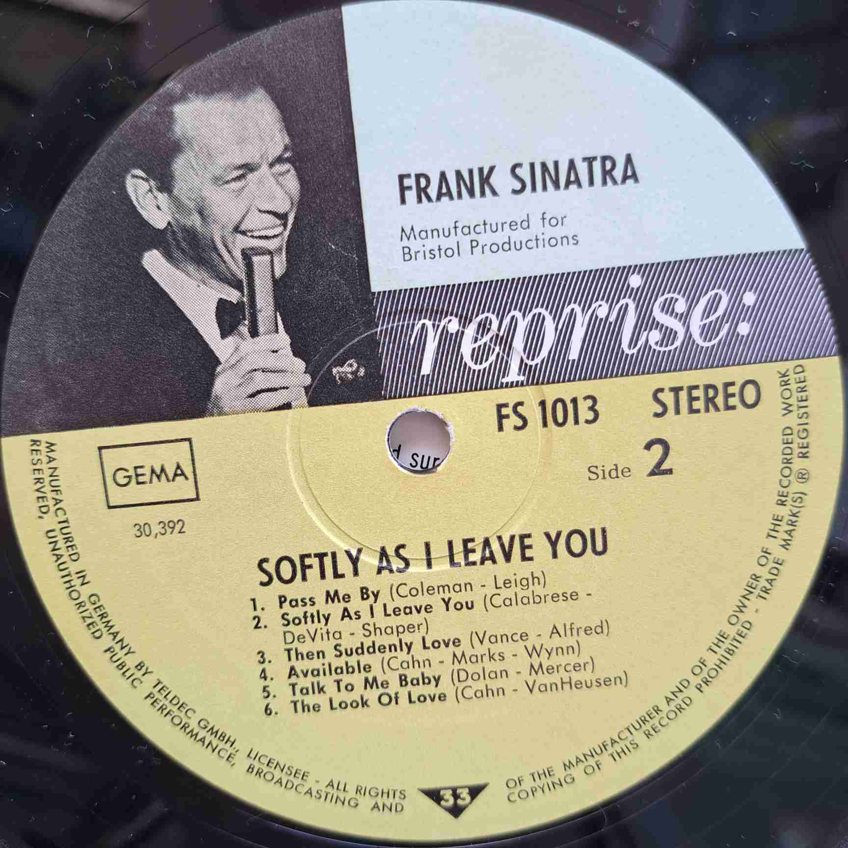 Sinatra – Softly, As I Leave You - Disc VINIL LP VG - imagine 2