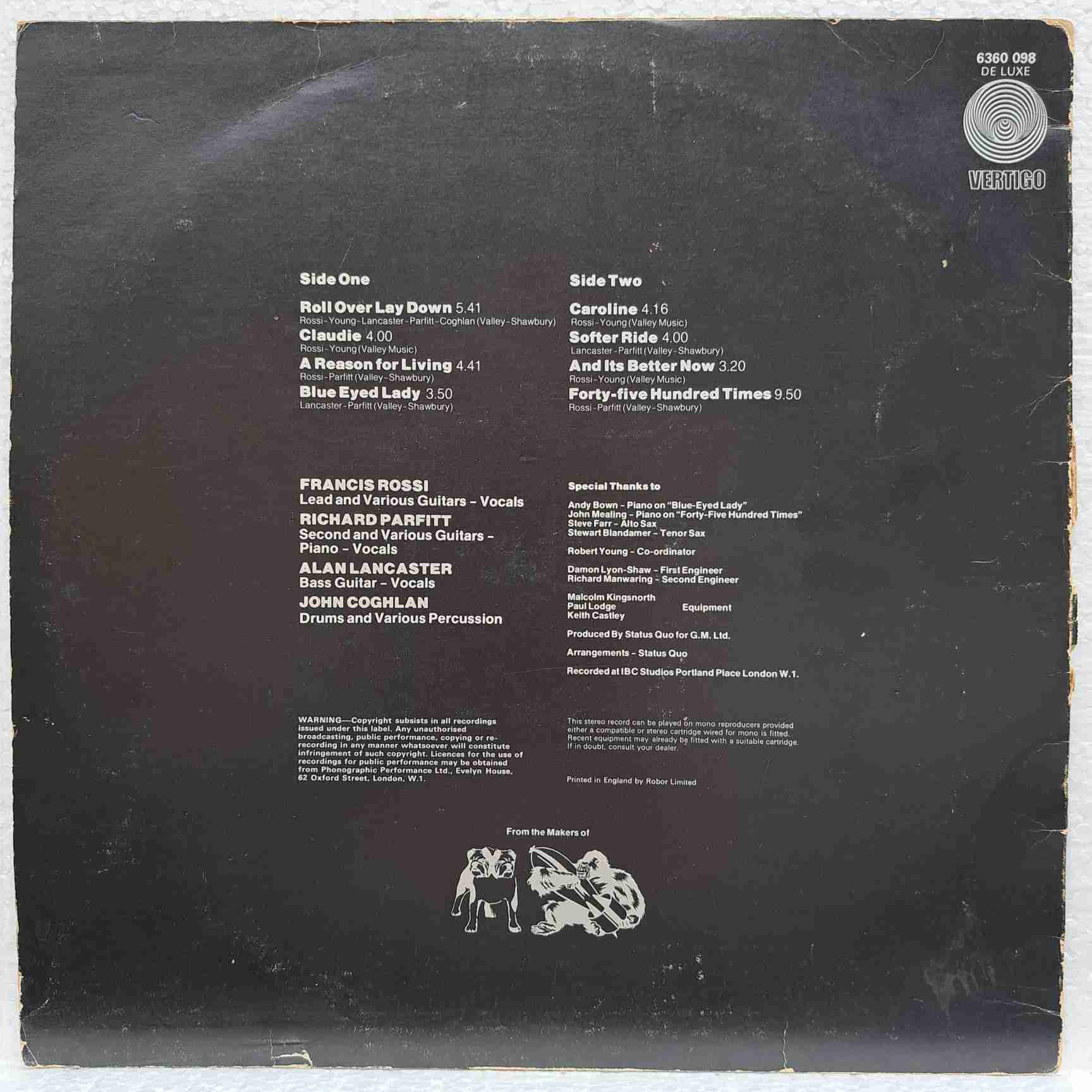 Status Quo – Hello! - Disc VINIL LP VG VG+ - imagine 4