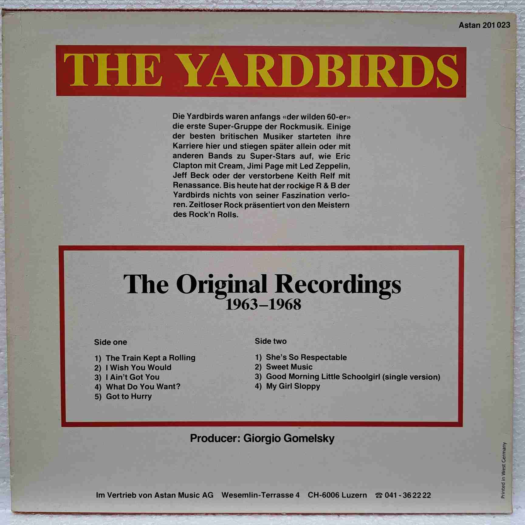 The Yardbirds – The Original Recordings 1963-1968 - Disc VINIL LP VG VG+ - imagine 3