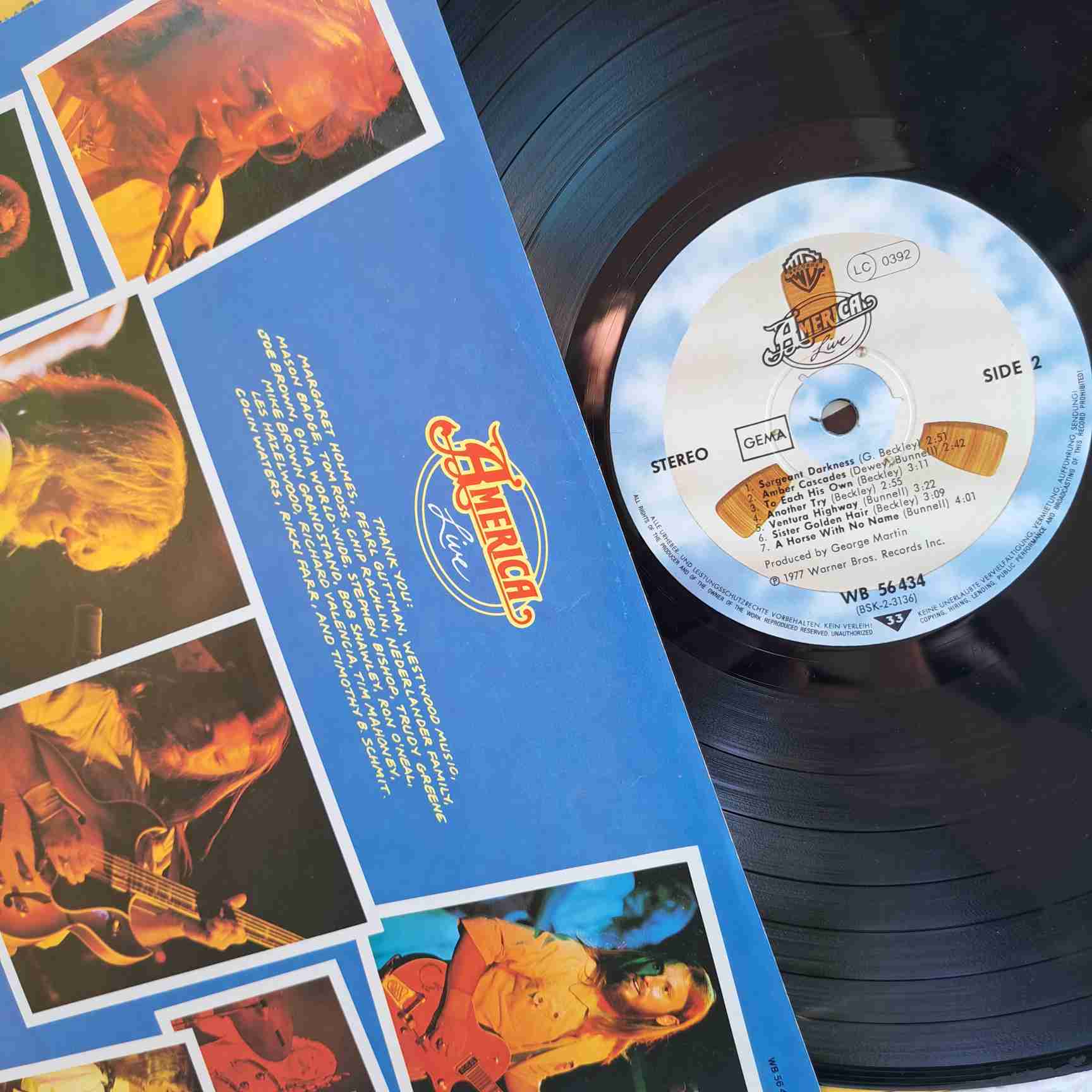 America – Live - Disc VINIL LP VG VG+ - imagine 2
