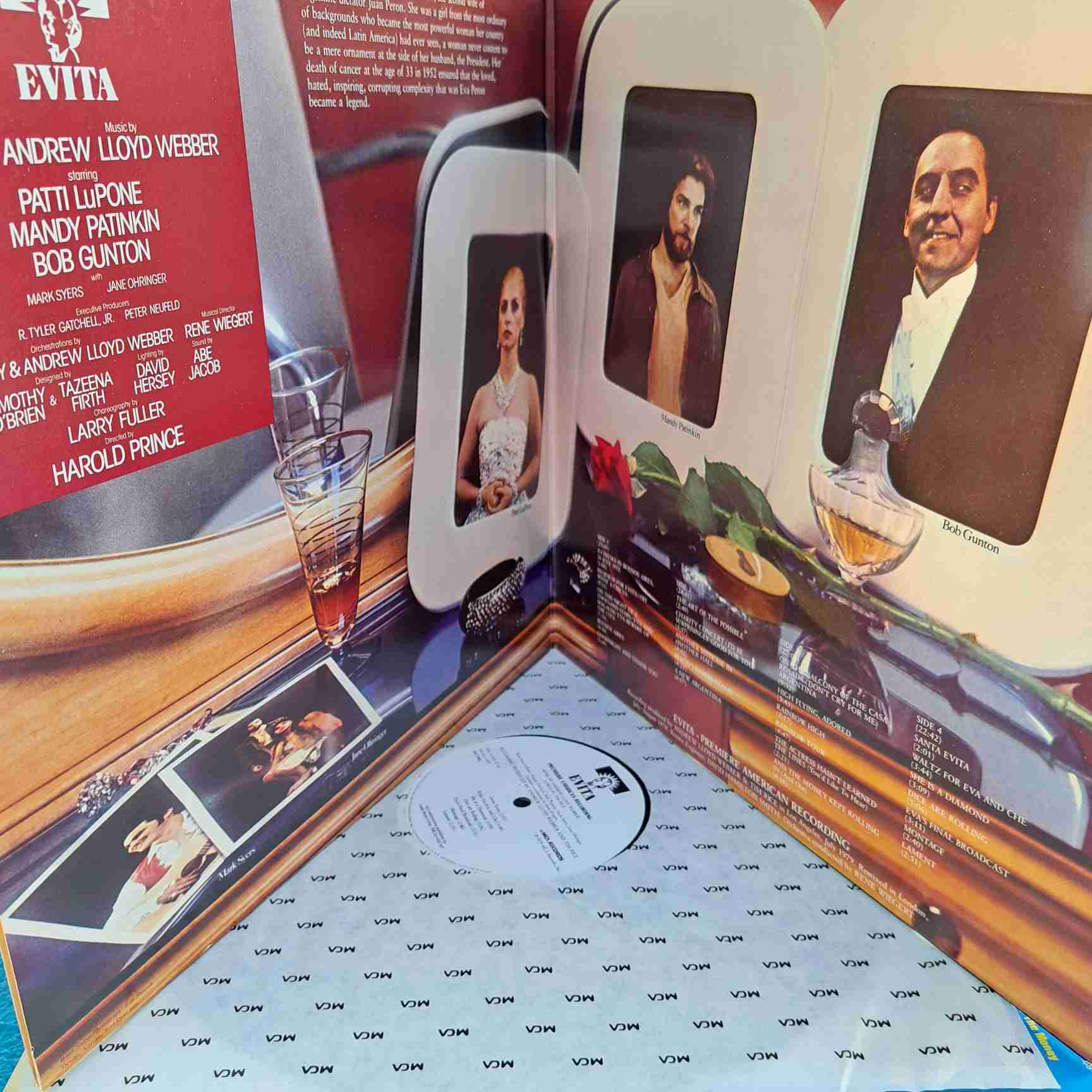 Andrew Lloyd Webber And Tim Rice – Evita: Premiere American Recording - Disc VINIL 2LP VG+ - imagine 3