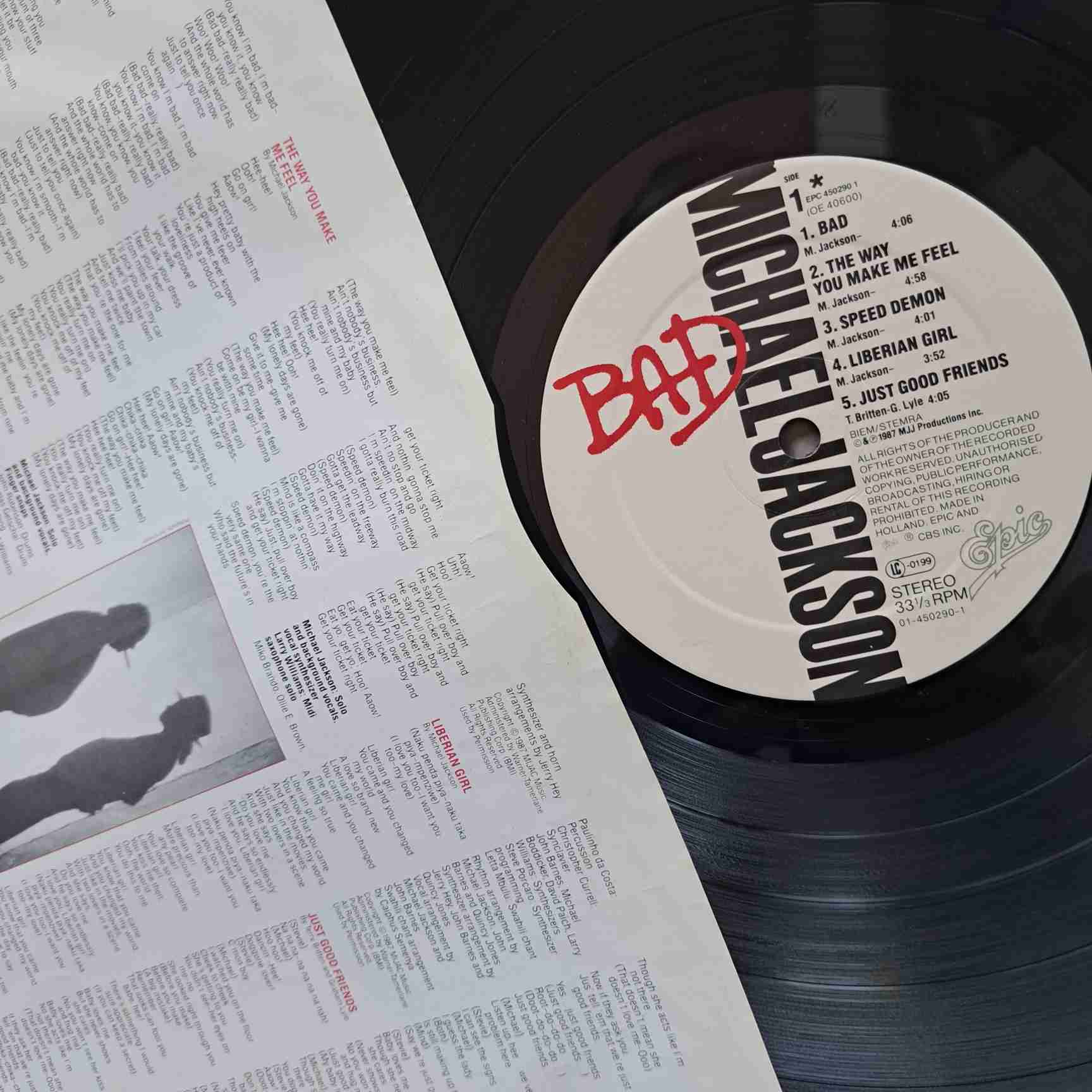 Michael Jackson – Bad - Disc VINIL LP VG VG+ - imagine 2