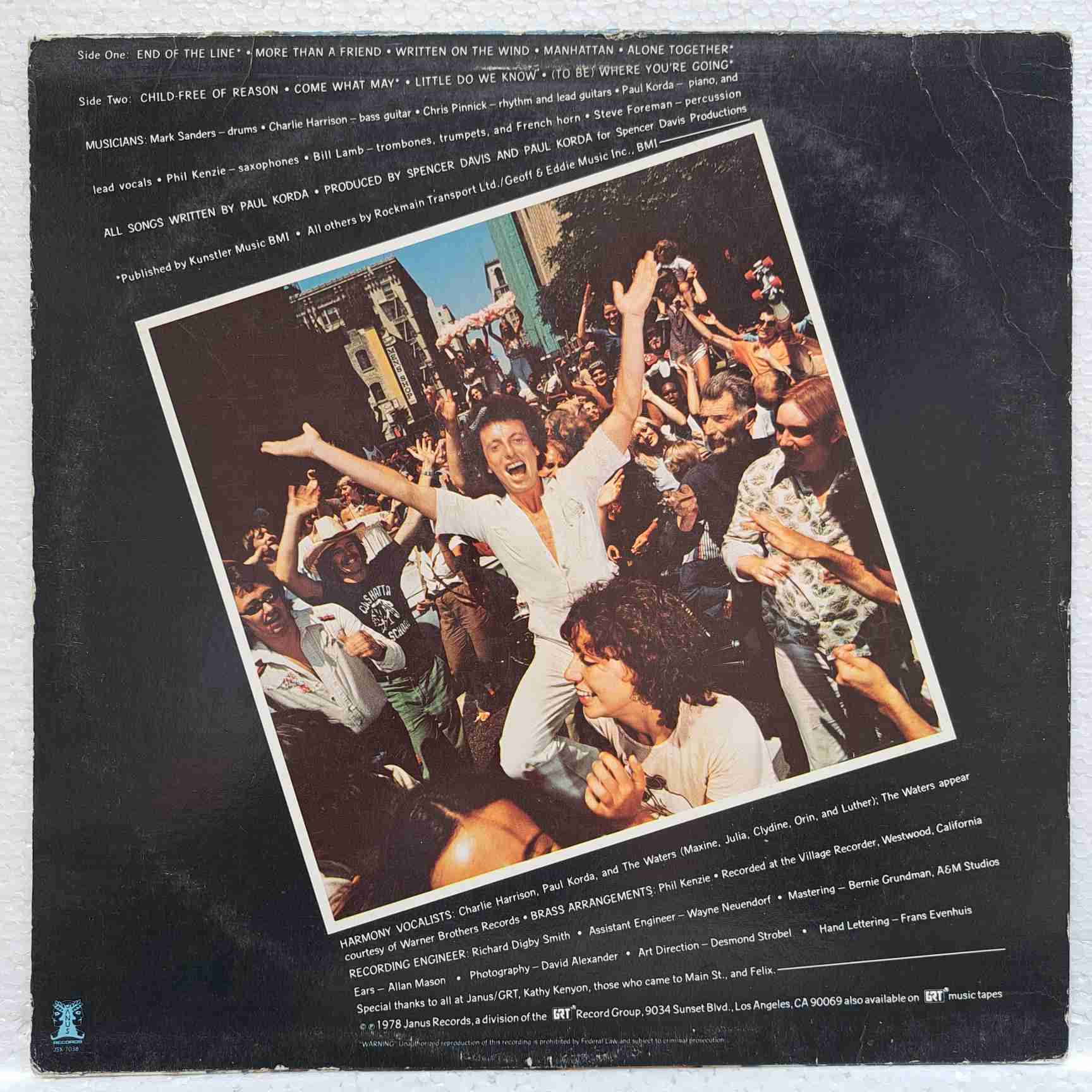 Paul Korda – Dancing In The Aisles - Disc VINIL LP VG+ - imagine 3