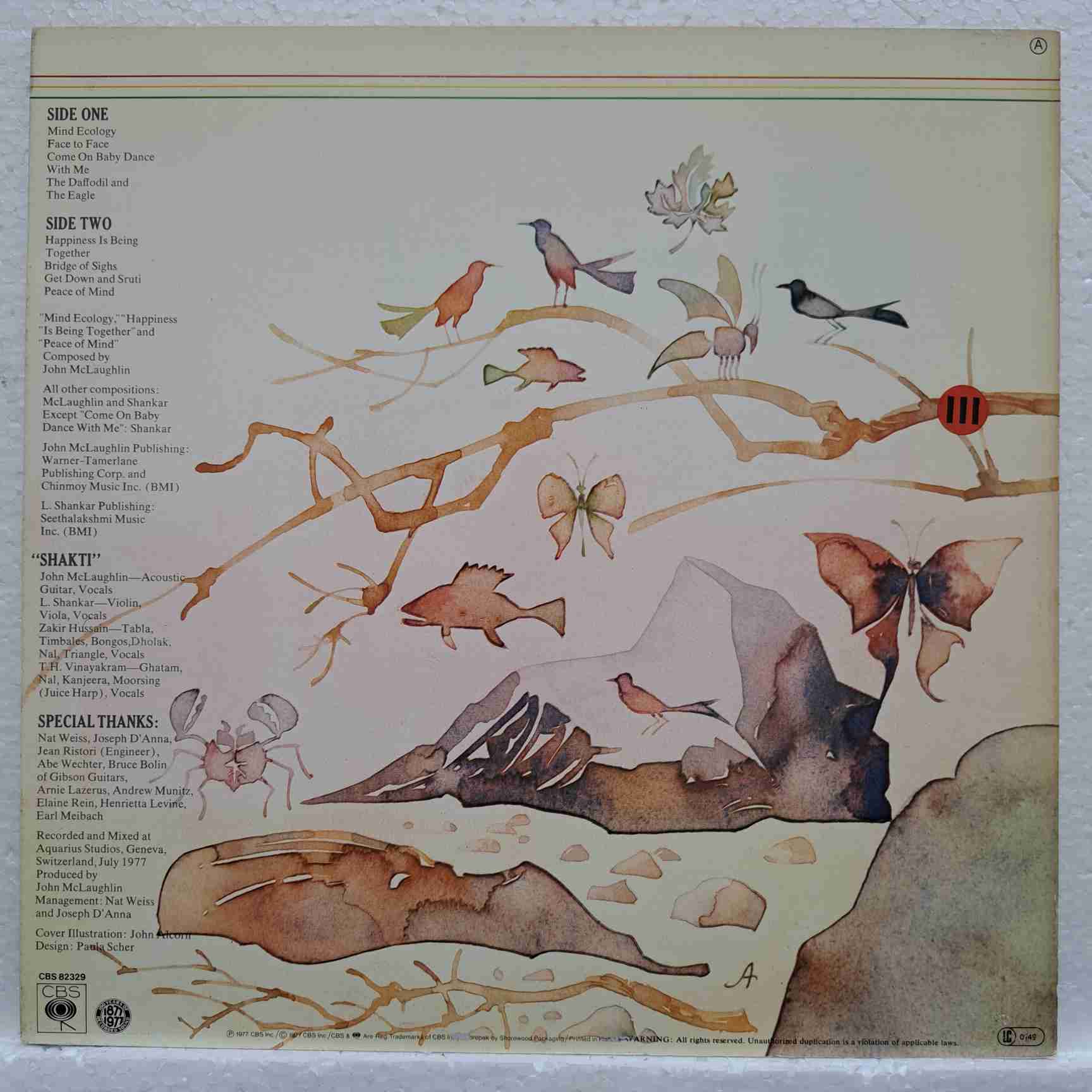 Shakti With John McLaughlin – Natural Elements - Disc VINIL LP VG VG+UK - imagine 3