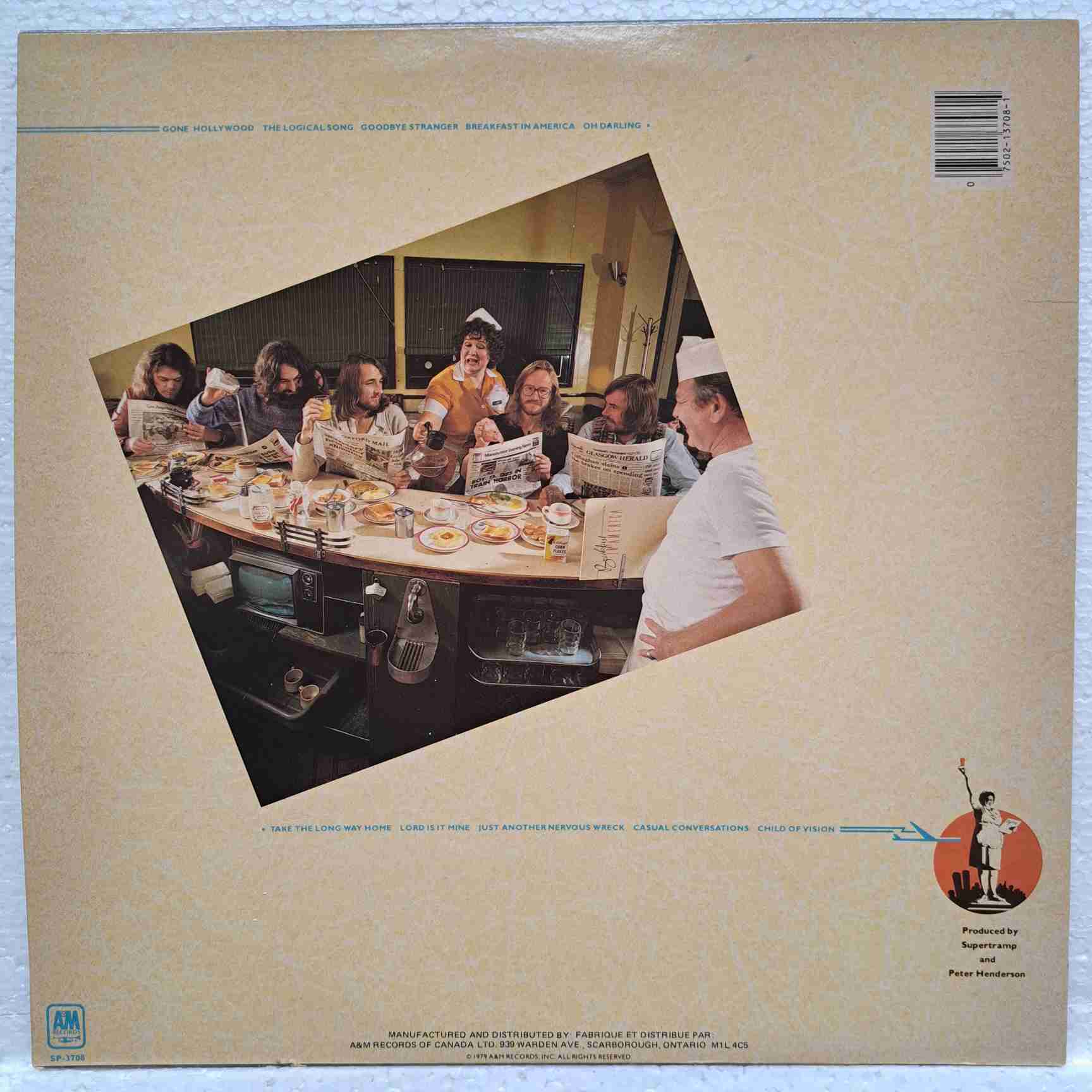 Supertramp – Breakfast In America - Disc VINIL LP VG VG+ - imagine 4