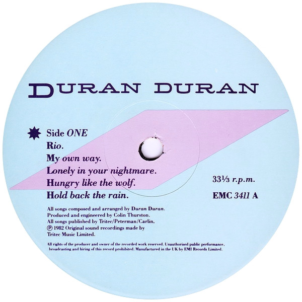 Duran Duran – Rio - Disc VINIL LP VG+ - imagine 2