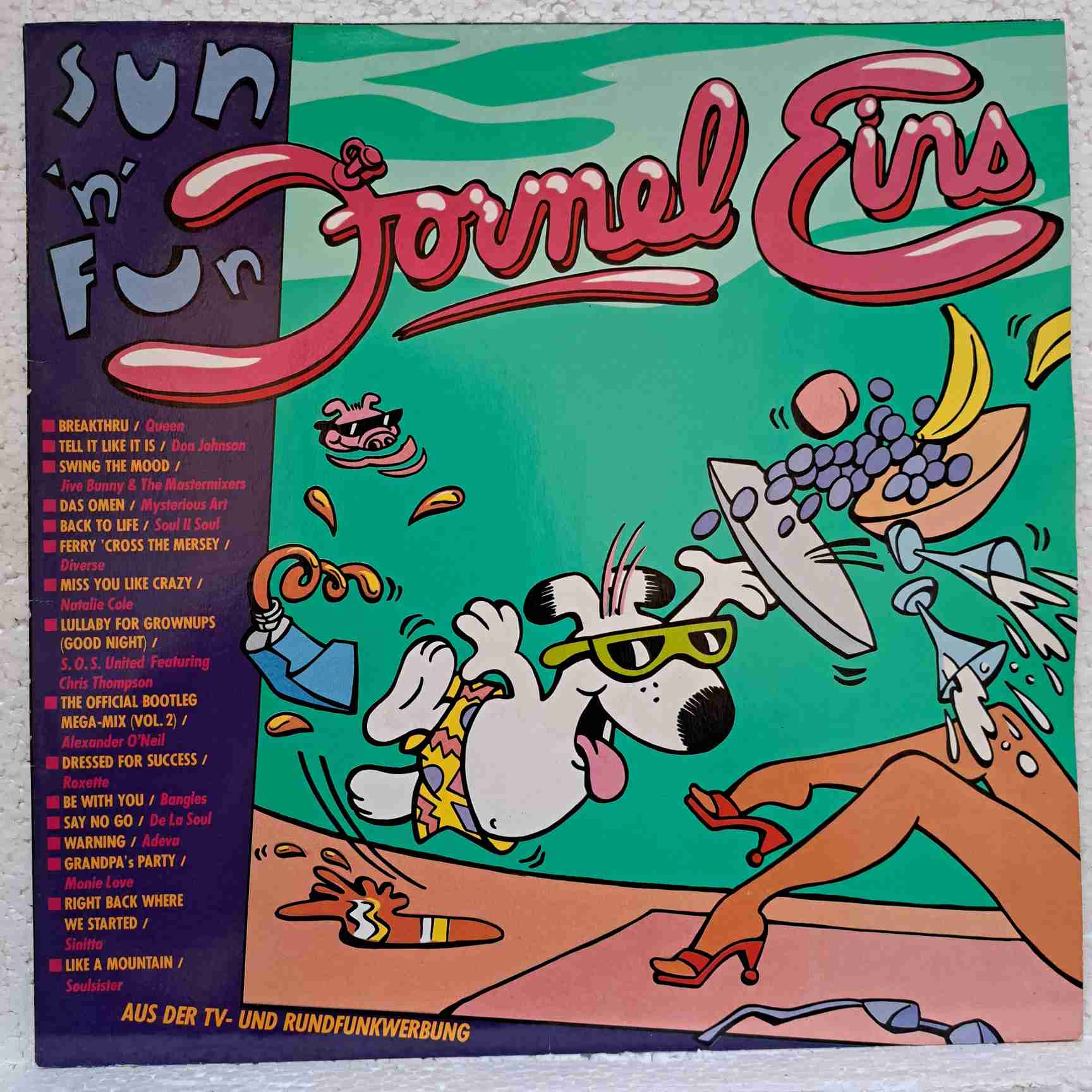Formel Eins - Sun 'n' Fun - Queen, Roxette, Soul II Soul și Natalie Cole - Disc VINIL LP VG VG+