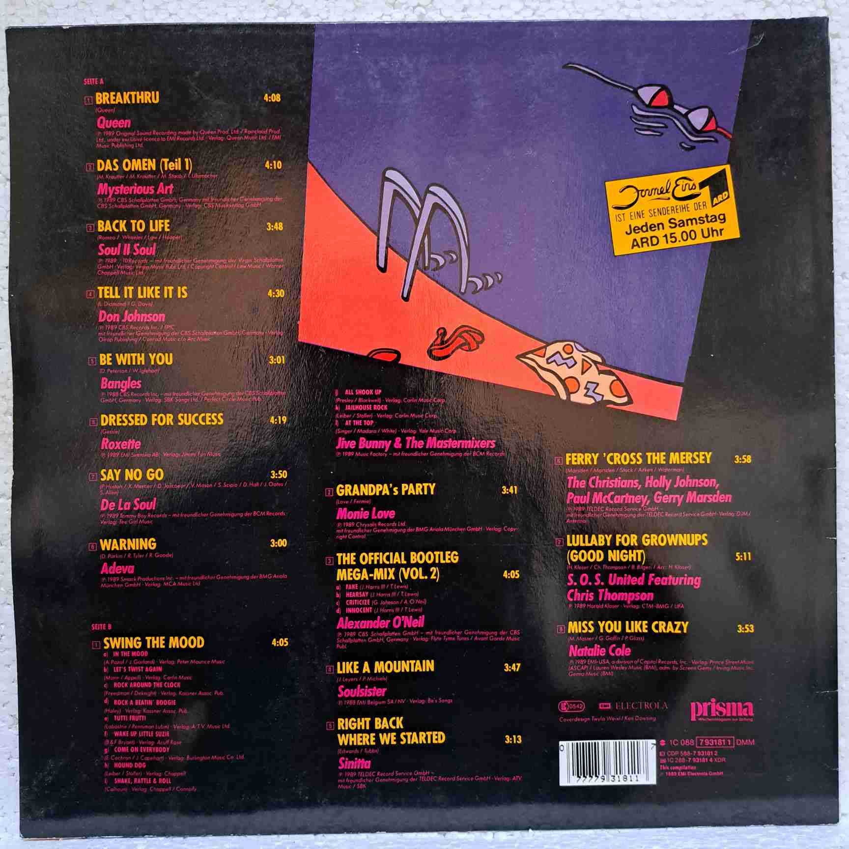 Formel Eins - Sun 'n' Fun - Queen, Roxette, Soul II Soul și Natalie Cole - Disc VINIL LP VG VG+ - imagine 3