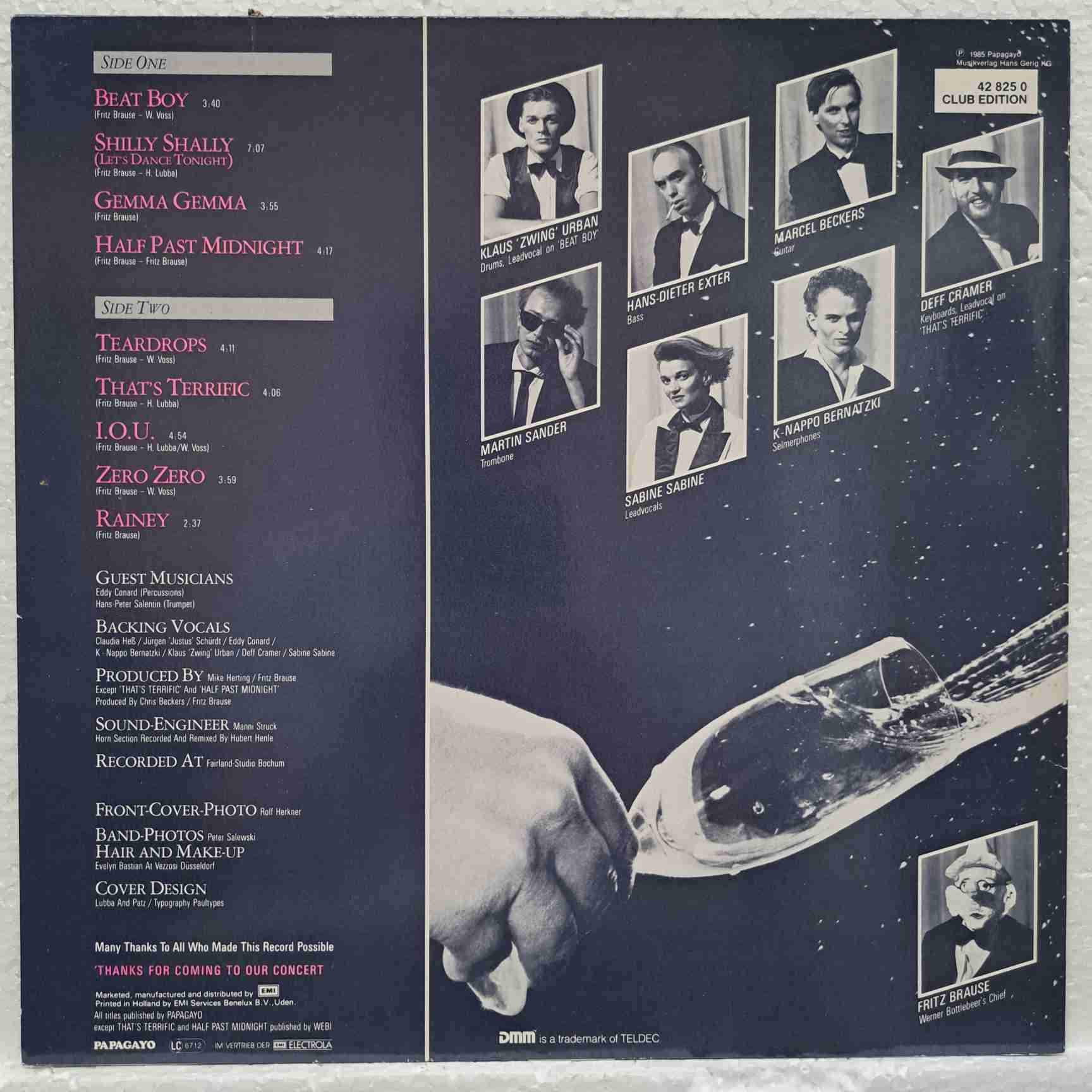 Fritz Brause – Shilly Shally - Disc VINIL LP VG+ - imagine 3