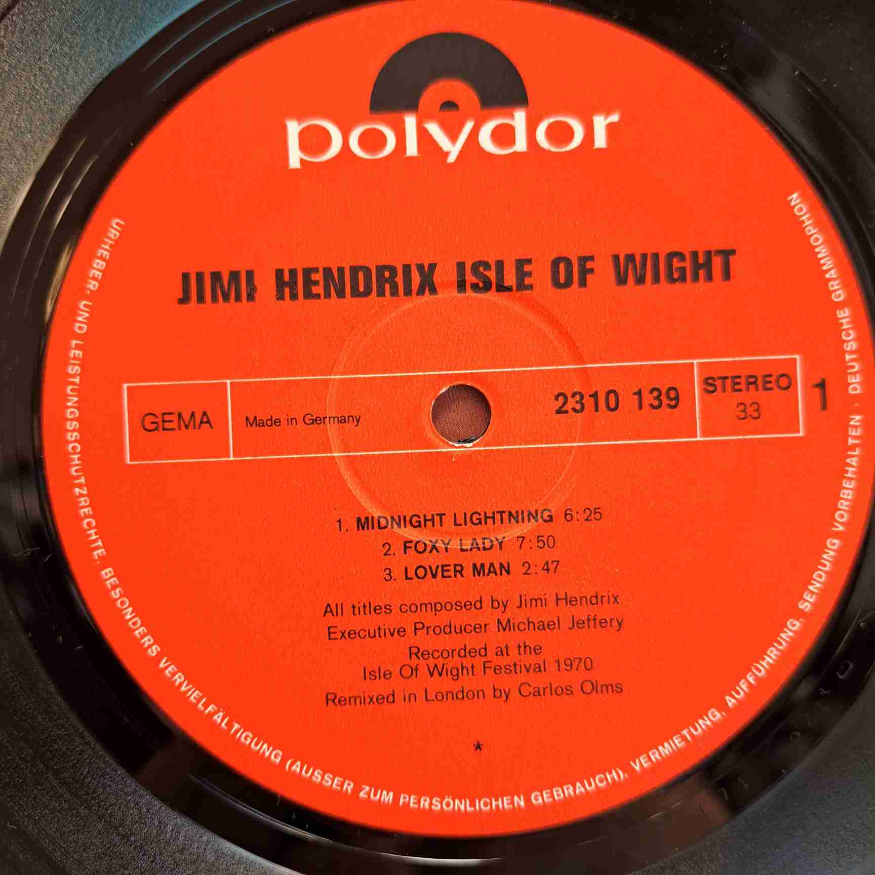 Jimi Hendrix – Isle Of Wight - Disc VINIL LP VG+ - imagine 2