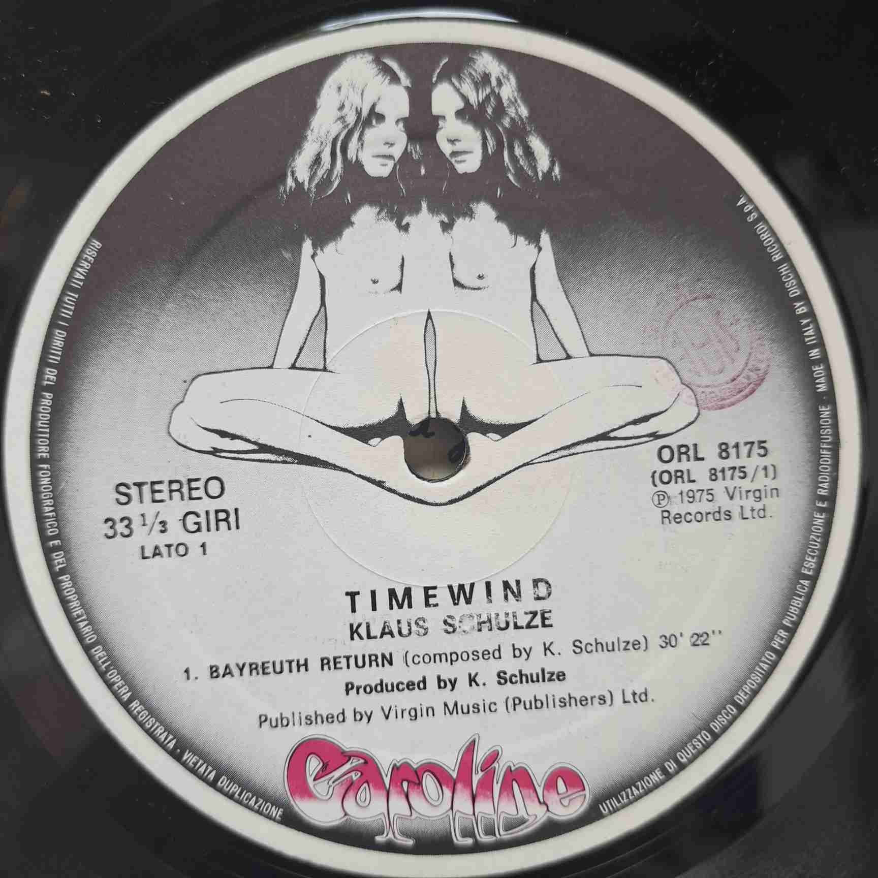 Klaus Schulze – Timewind - Disc VINIL LP VG+ - imagine 2