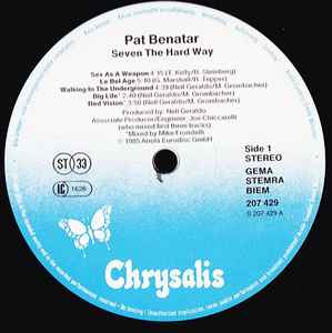 Pat Benatar – Seven The Hard Way - Disc Vinil LP EX - imagine 2