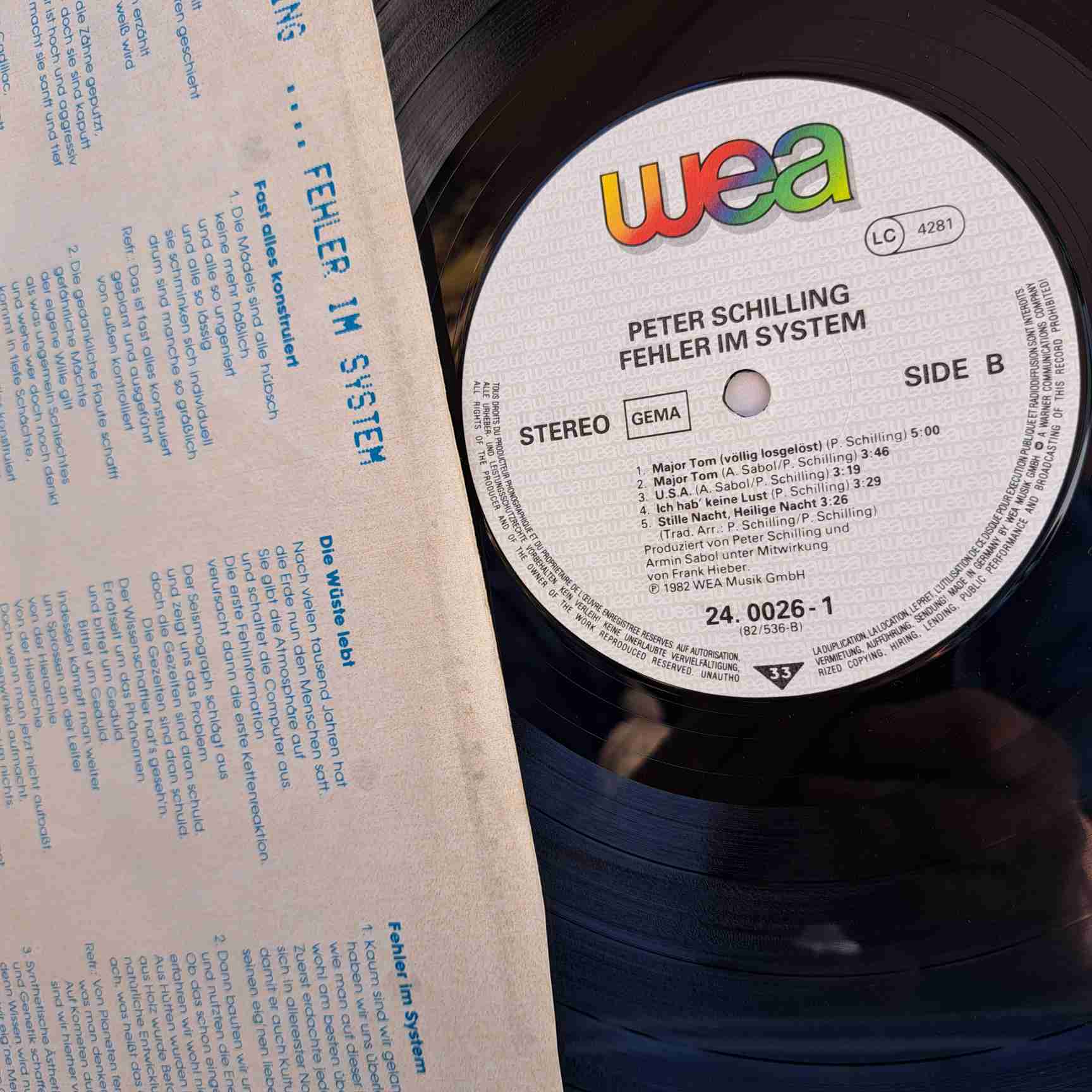 Peter Schilling – Fehler Im System - Disc Vinil LP VG+ - imagine 2