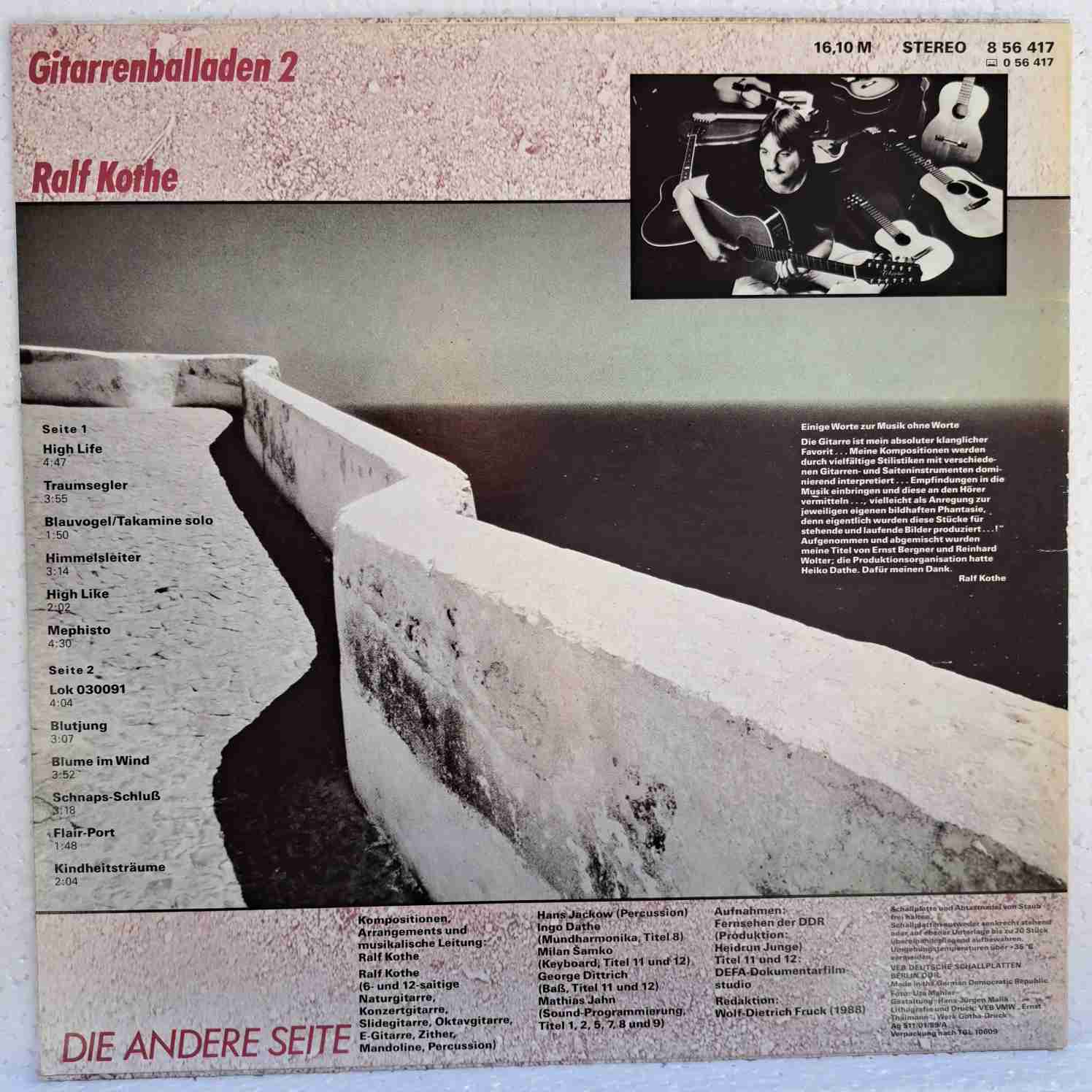 Ralf Kothe – Die Andere Seite - Disc Vinil LP VG+ - imagine 3