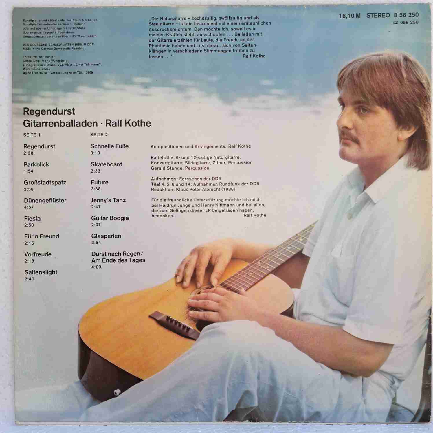 Ralf Kothe – Regendurst - Disc Vinil LP VG+ - imagine 3