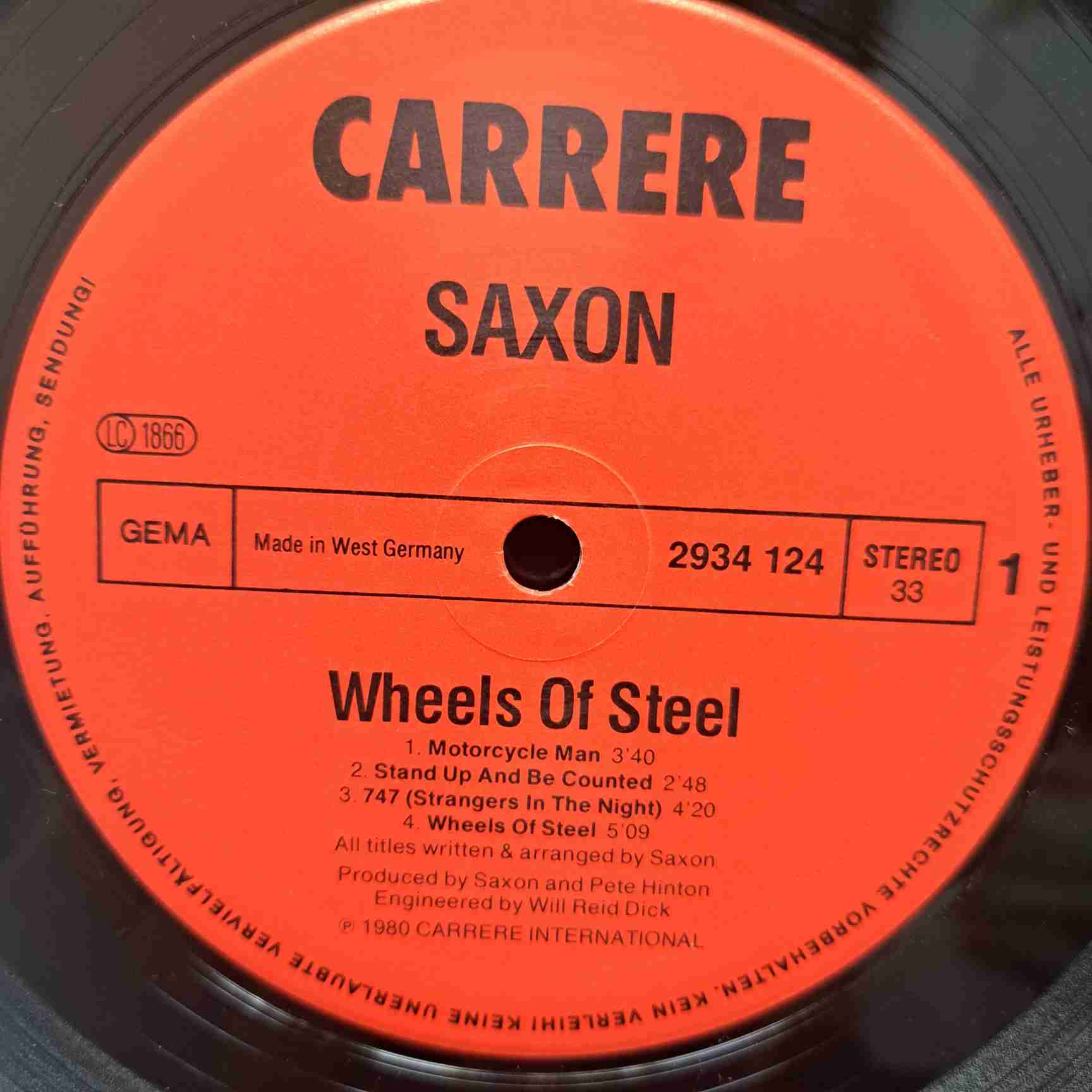 Saxon – Wheels Of Steel - Disc VINIL LP VG+ - imagine 2