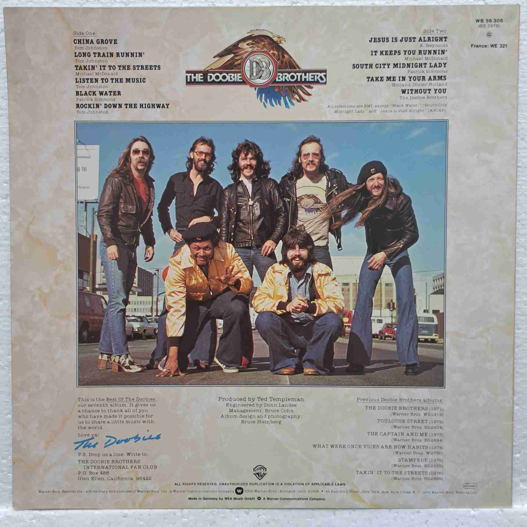 The Doobie Brothers – Best Of The Doobies - Disc Vinil LP EX UK - imagine 3