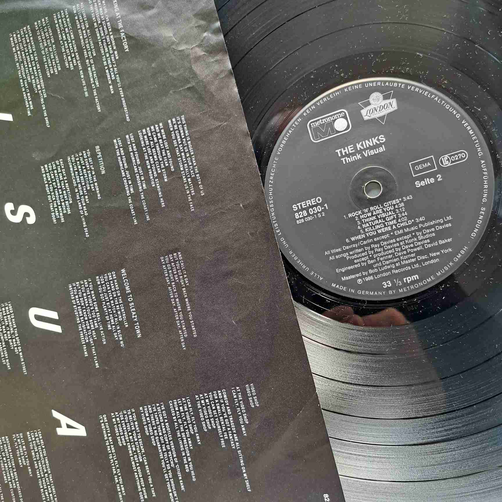 The Kinks – Think Visual - Disc VINIL LP VG+ - imagine 2