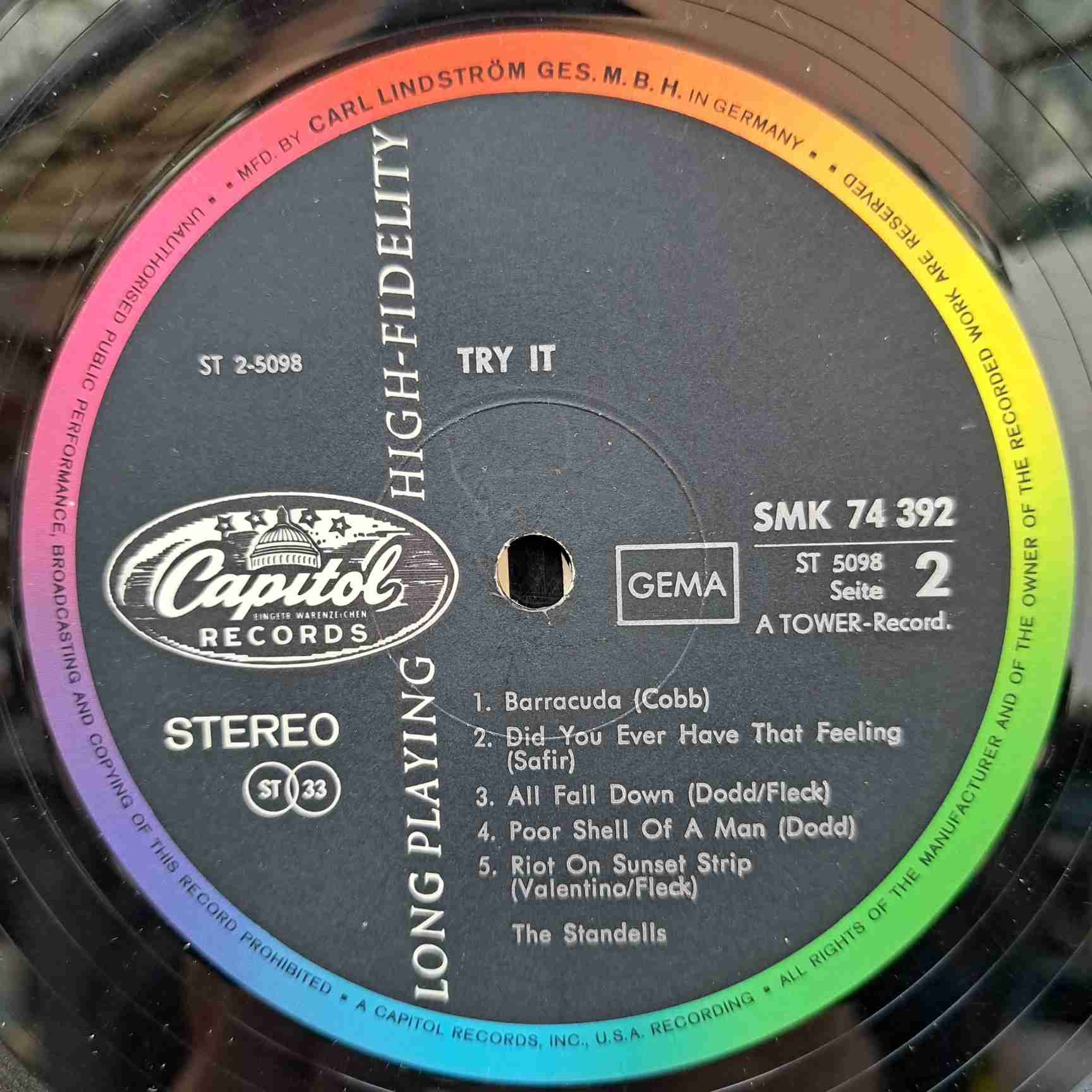 The Standells – Try It - Disc Vinil LP VG+ - imagine 2