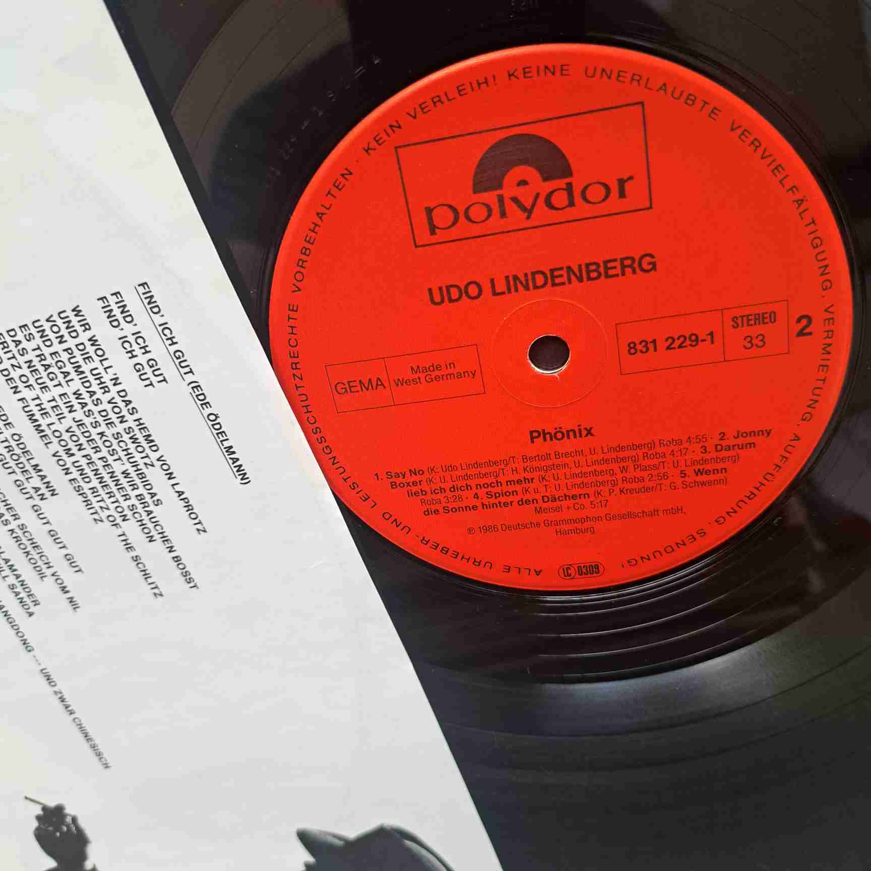 Udo Lindenberg – Phönix - Disc Vinil LP EX - imagine 2