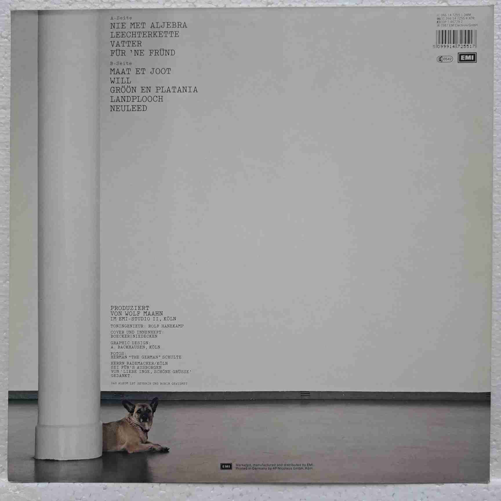 Wolfgang Niedecken & Complizen – Schlagzeiten - Disc Vinil LP EX - imagine 4