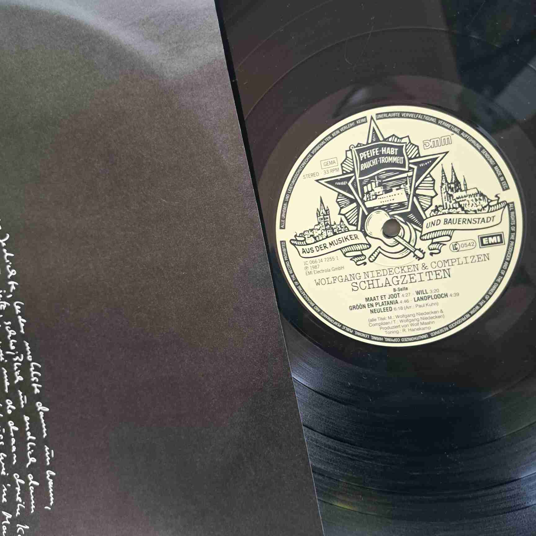 Wolfgang Niedecken & Complizen – Schlagzeiten - Disc Vinil LP EX - imagine 2