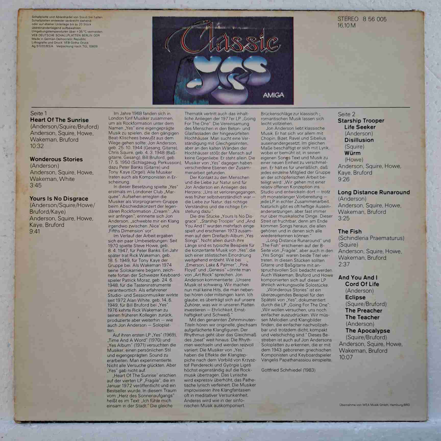 Yes – Classic Yes - Disc VINIL LP VG+ - imagine 3