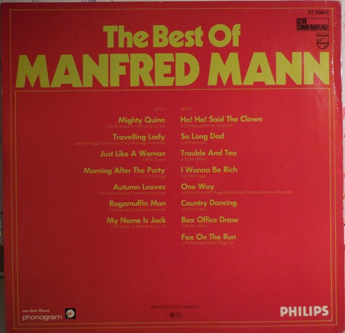 Manfred Mann – The Best Of - Disc VINIL LP VG VG+ - imagine 2