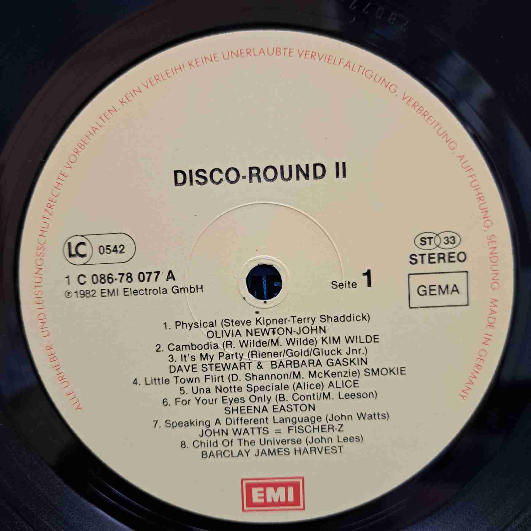 Disco Round 2 - Olivia Newton-John, Kim Wilde, Donna Summer, Smokie, Sheena Easton - Disc Vinil LP VG - imagine 2