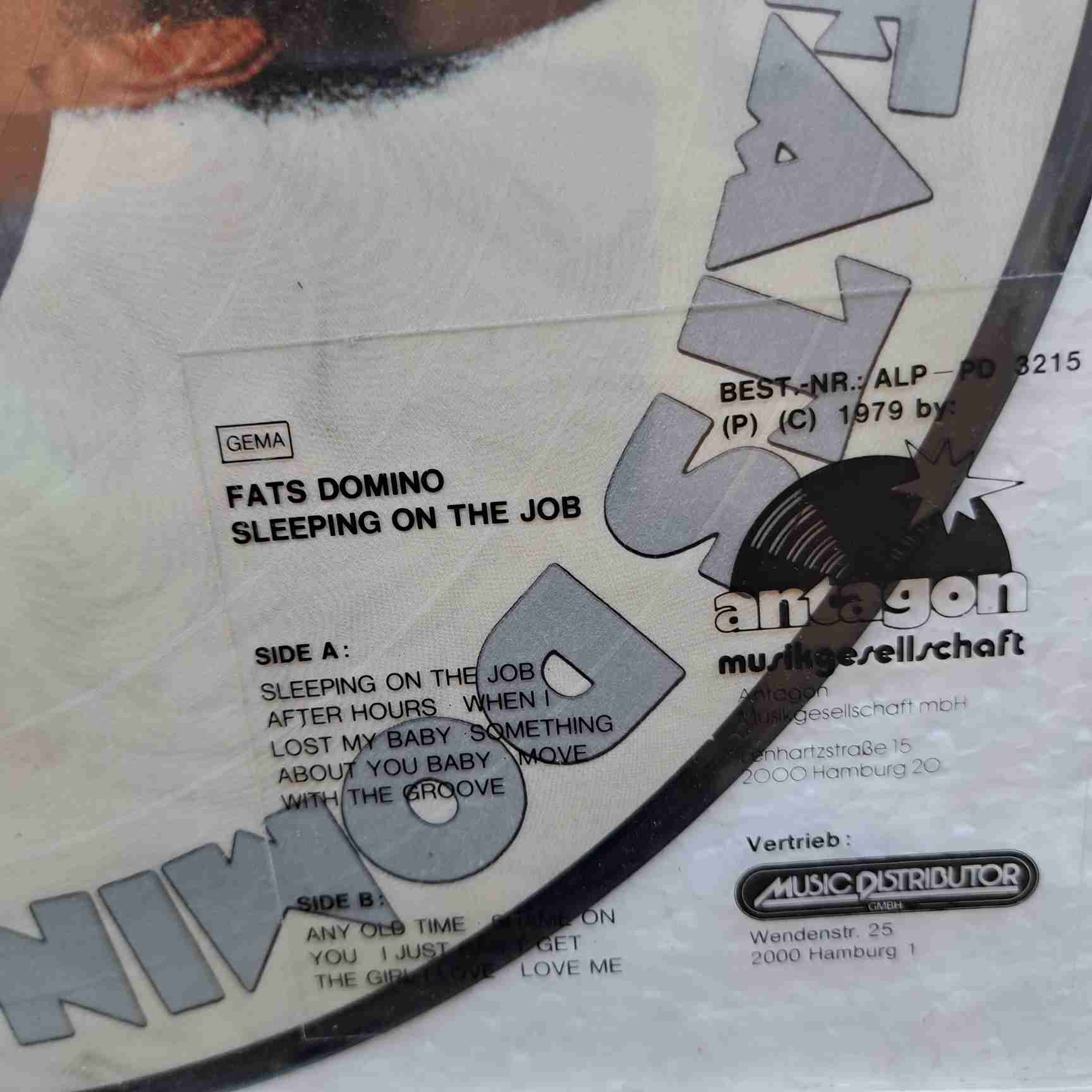 Fats Domino – Sleeping On The Job - Disc Vinil LP VG - imagine 3