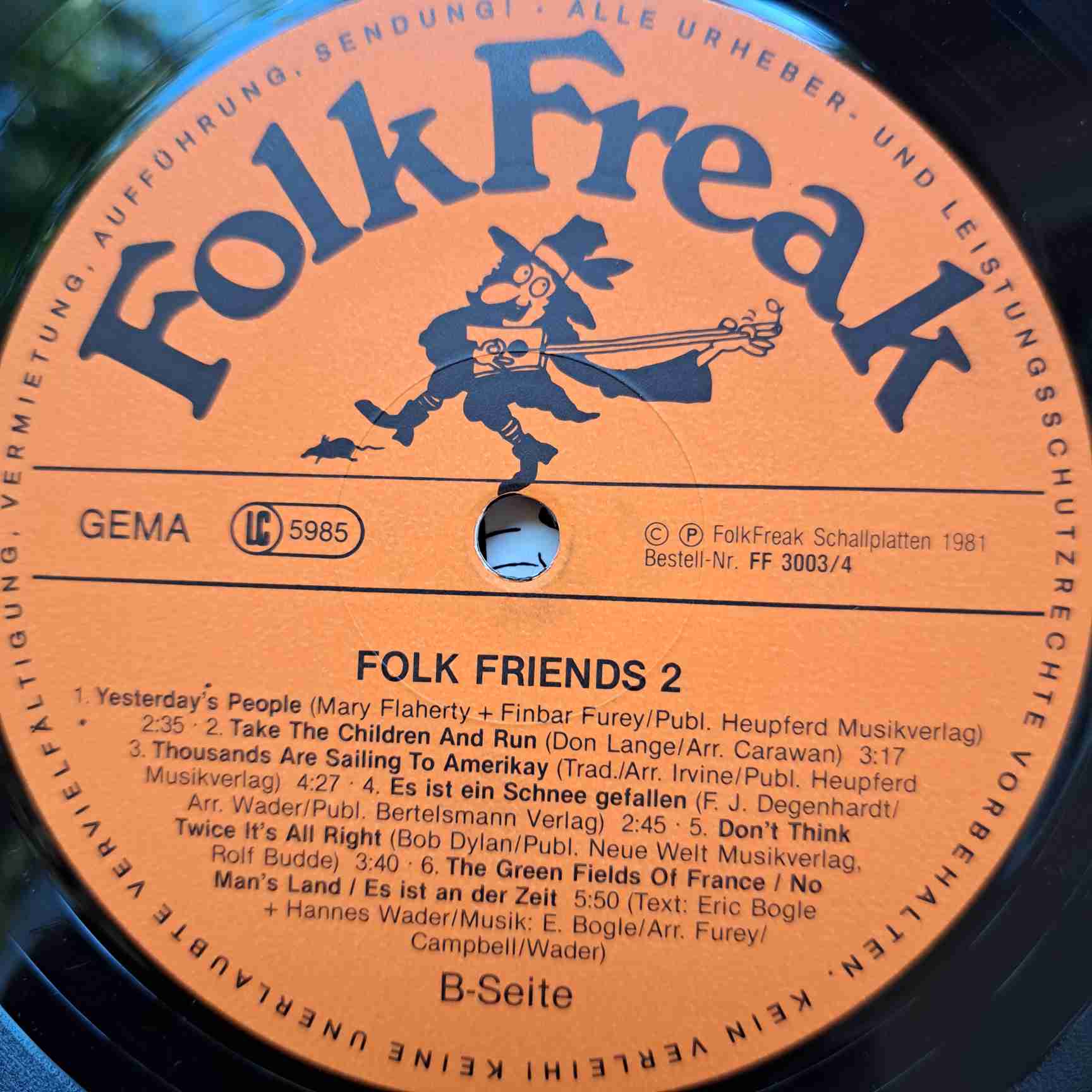 Folk Friends 2 - Andy Irvine, Dick Gaughan, Ramblin' Jack Elliott - Disc Vinil 2LP VG - imagine 2