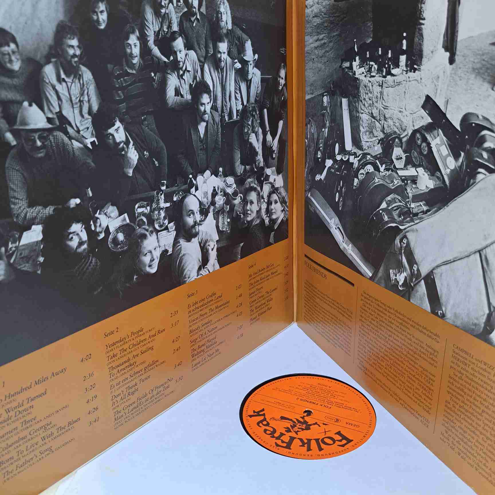 Folk Friends 2 - Andy Irvine, Dick Gaughan, Ramblin' Jack Elliott - Disc Vinil 2LP VG - imagine 3