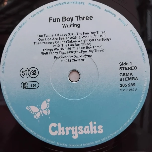 Fun Boy Three – Waiting - Disc VINIL LP VG+ - imagine 2