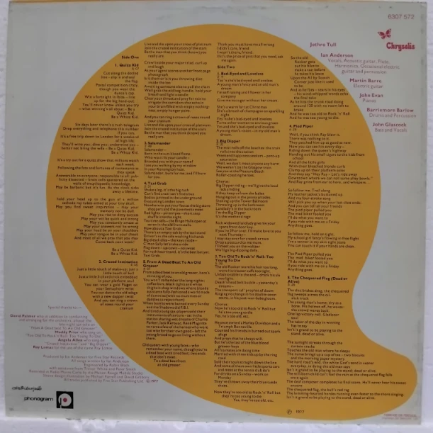Jethro Tull – Too Old To Rock 'N' Roll: Too Young To Die! - Disc VINIL LP VG+ - imagine 3